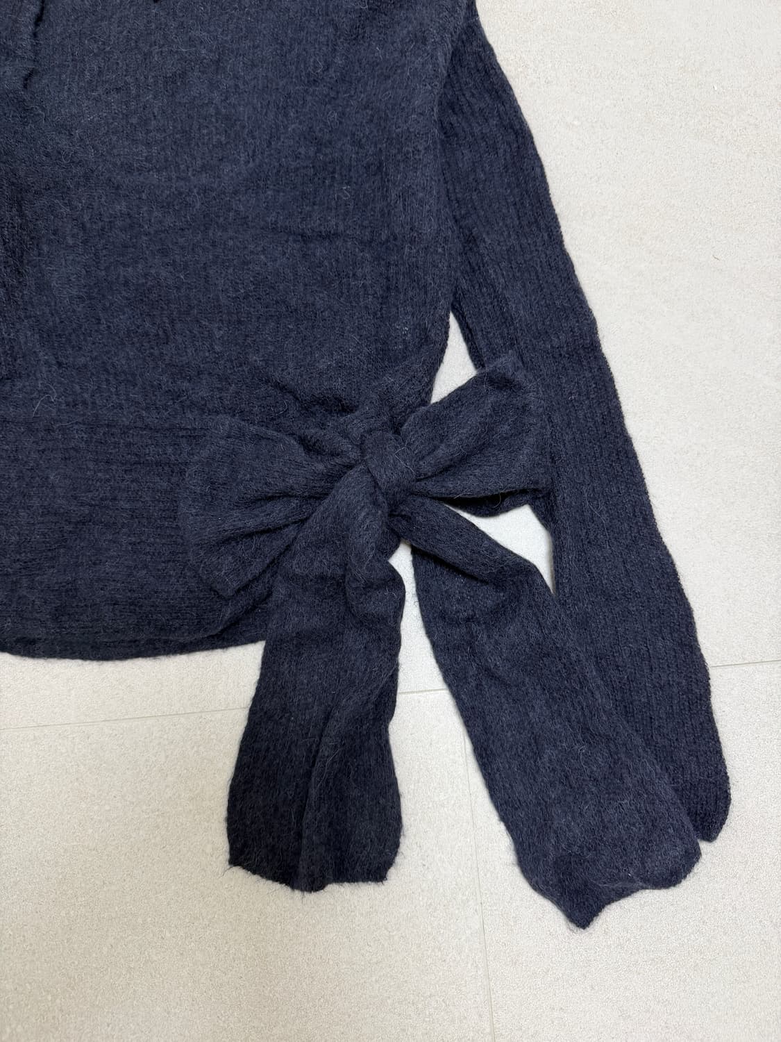 자라 모헤어 리본 유넥 니트 상품이미지3