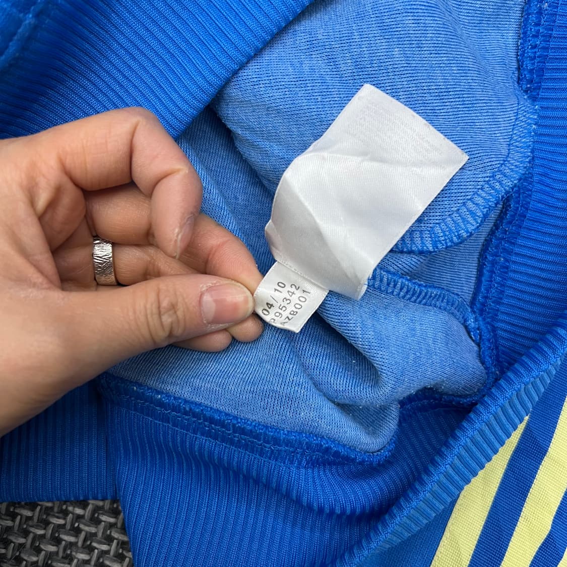 착샷O 아디다스 블루골드 후드져지 상품이미지4