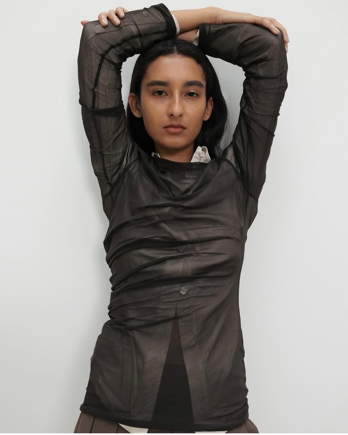 레이스 rrace 시어 저지탑 브라운 상품이미지1