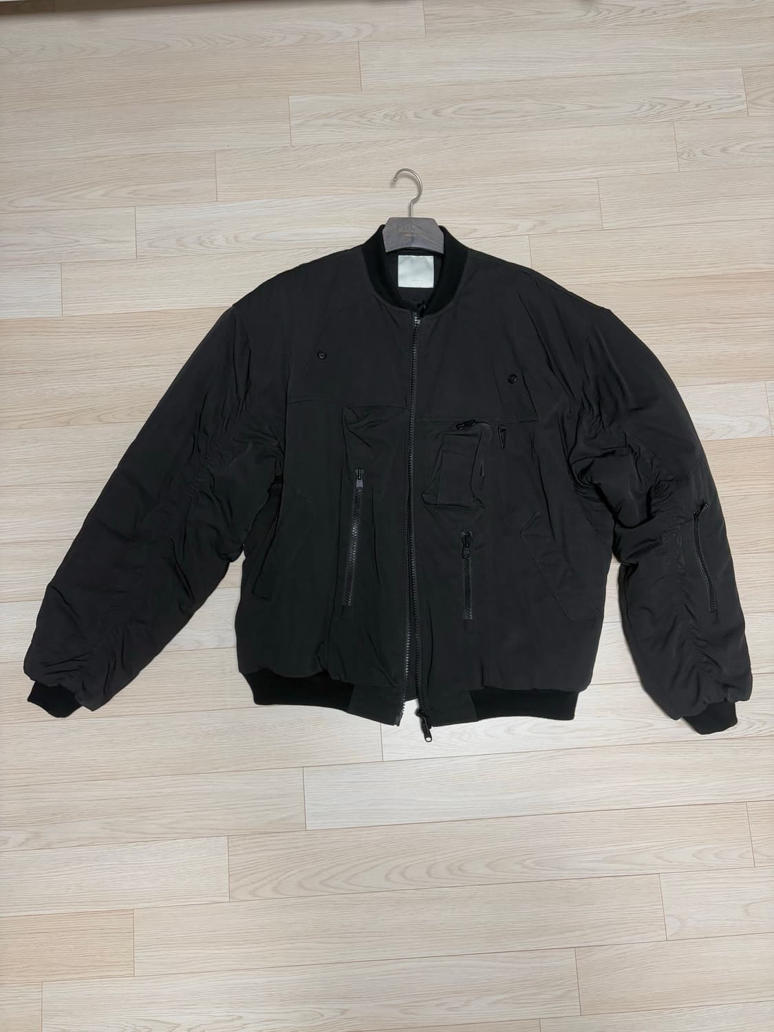 언더마이카 저거넛 더블 백 집 스테로이드 봄버 트리플 블랙 상품이미지1