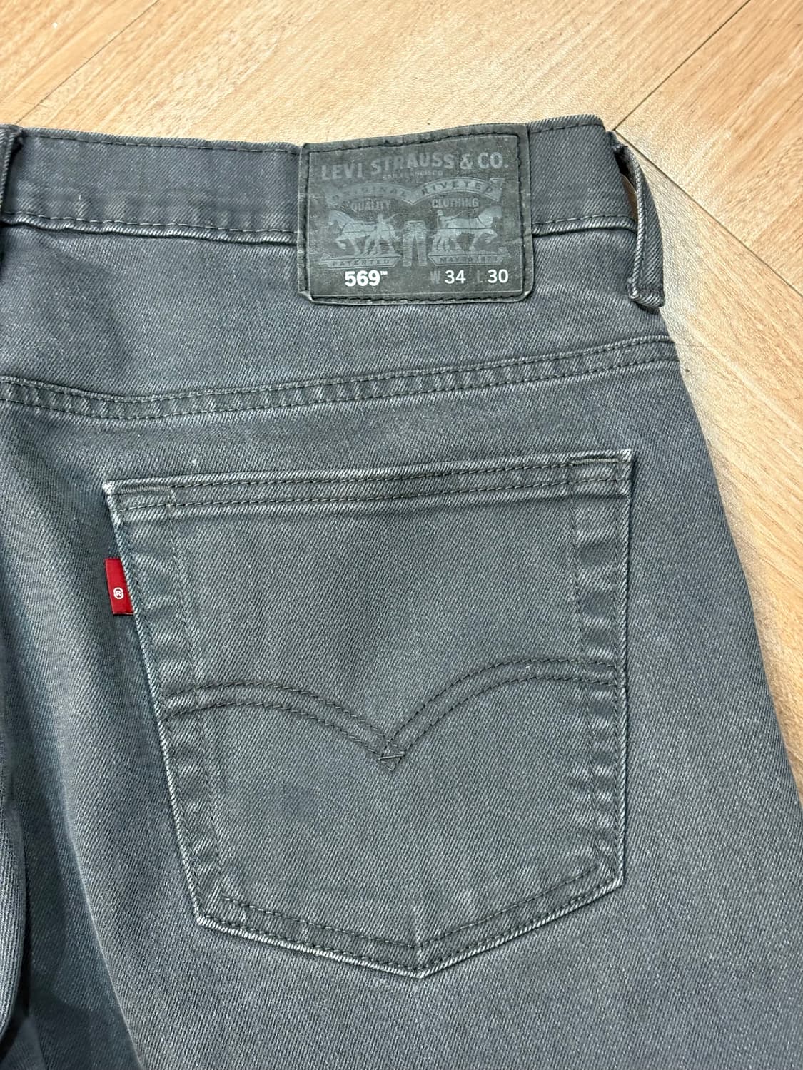 [34] 리바이스 569 그레이 와이드진 배기핏 상품이미지3
