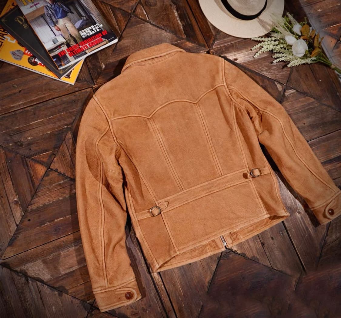 [3xl, 새상품] Veluokldly 웨스턴 스웨이드 자켓 상품이미지2