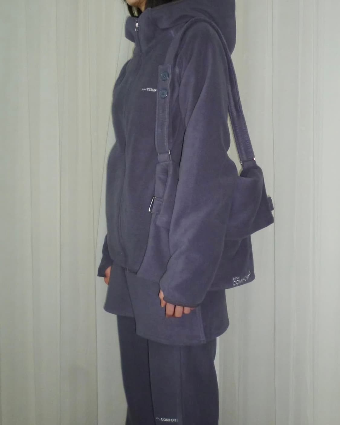 지초이 컴포트 24-006 플리스 쿨그레이 세트 상품이미지1