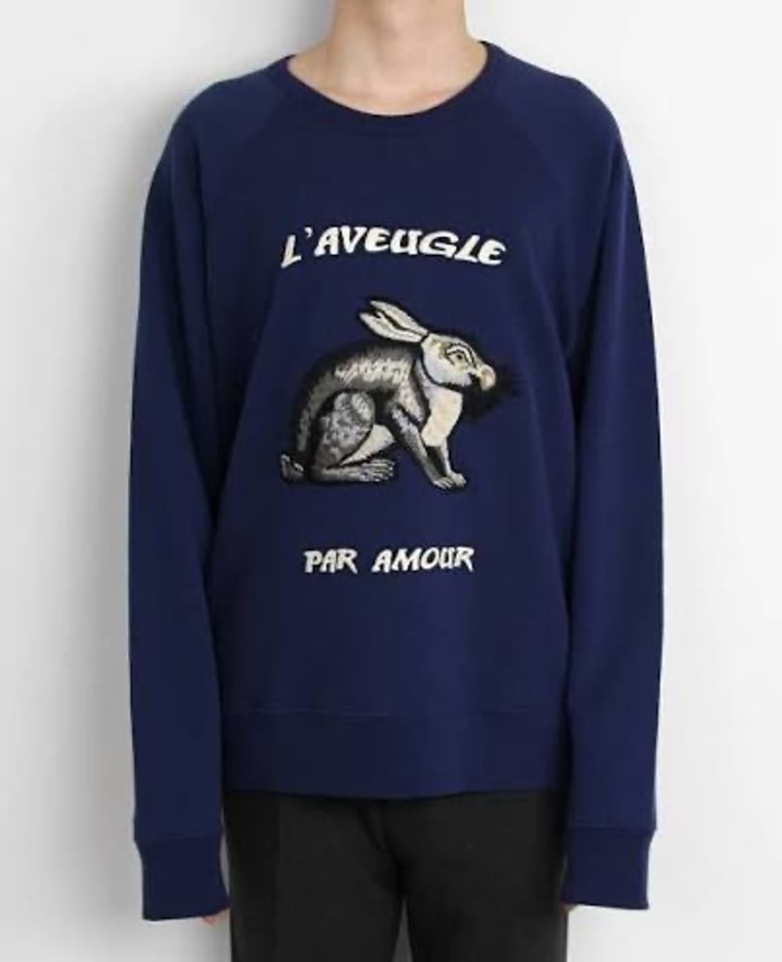 구찌 토끼자수 레글런 맨투맨 상품이미지1