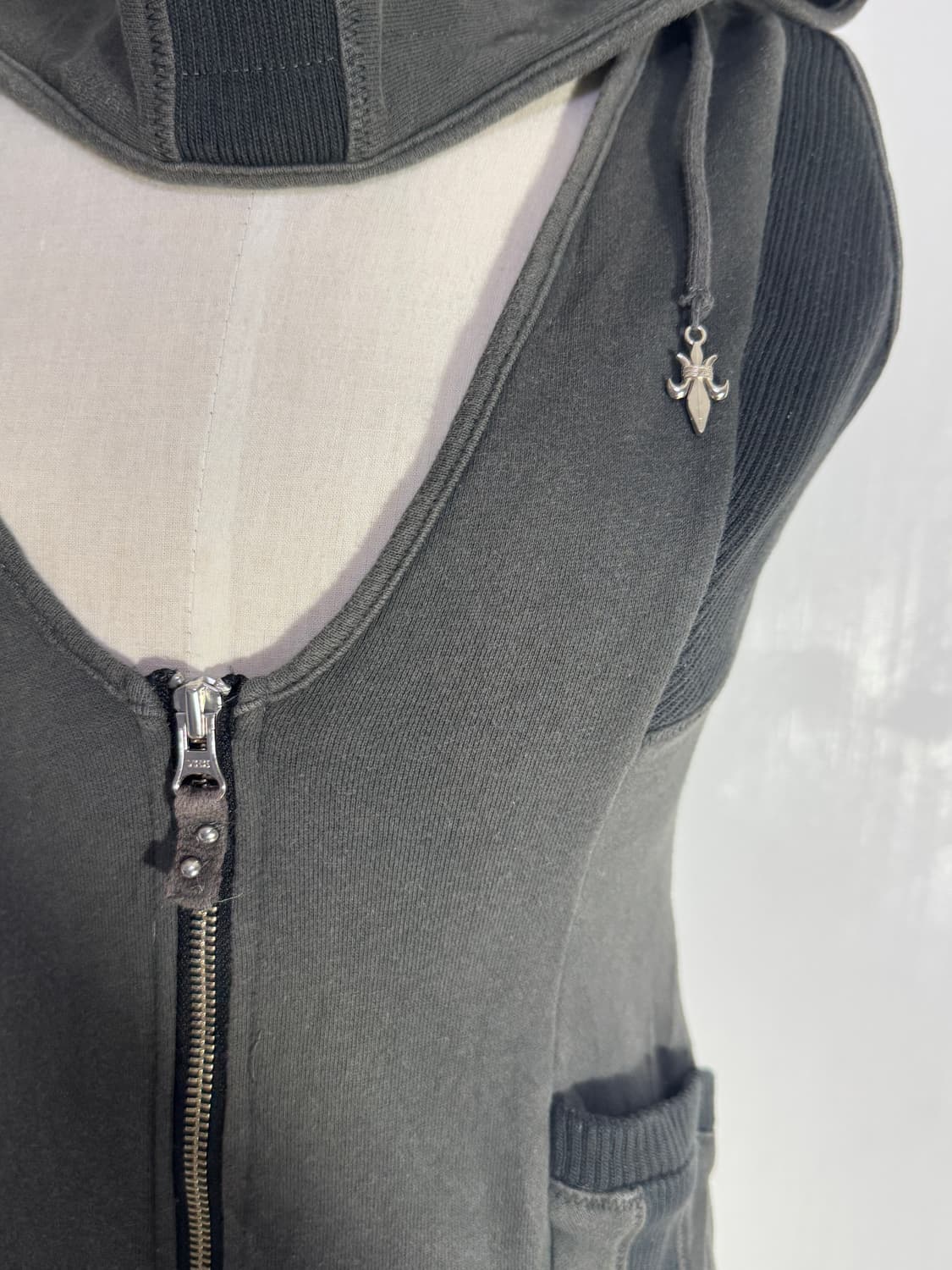 Ozz croce 후드 베스트 y2k vkei gothic 오즈온 상품이미지7