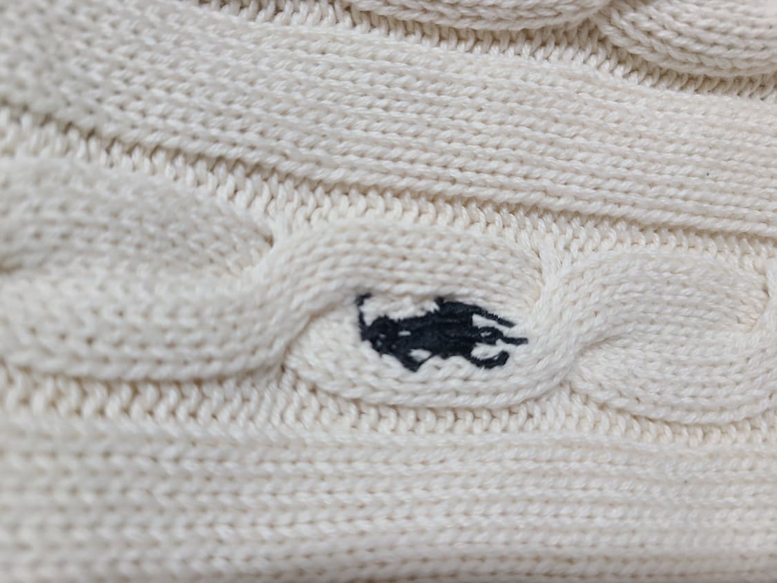 폴로 랄프로렌 케이블 반팔 니트 S 상품이미지5