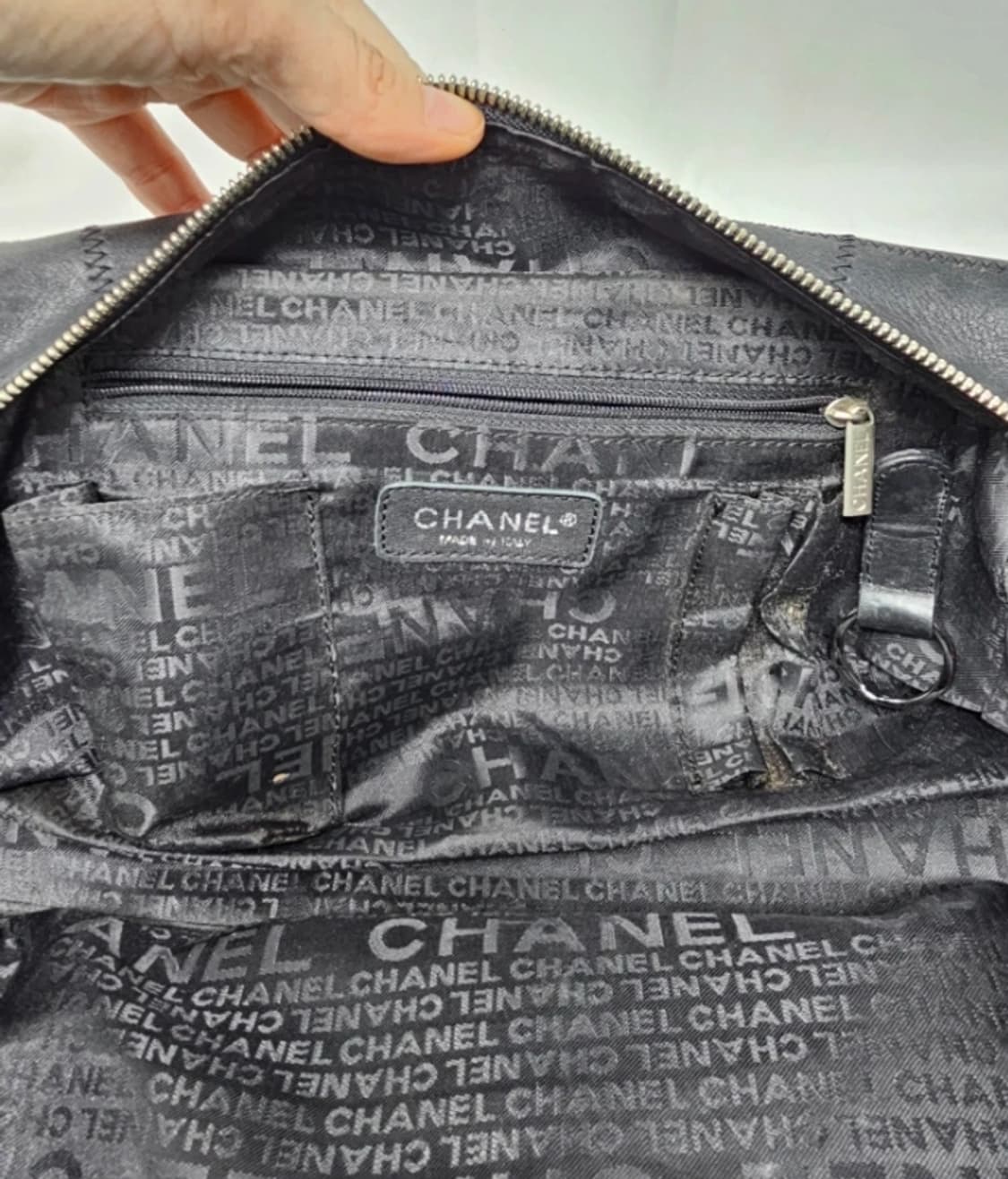 정품 샤넬 캐비어 정방 볼링 토트백 상품이미지8