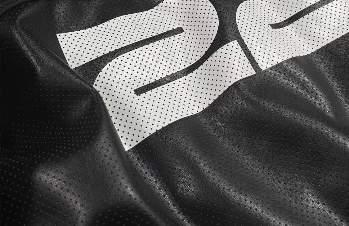 F1 Team Patch Faux Leather Bomber Jacket 상품이미지5