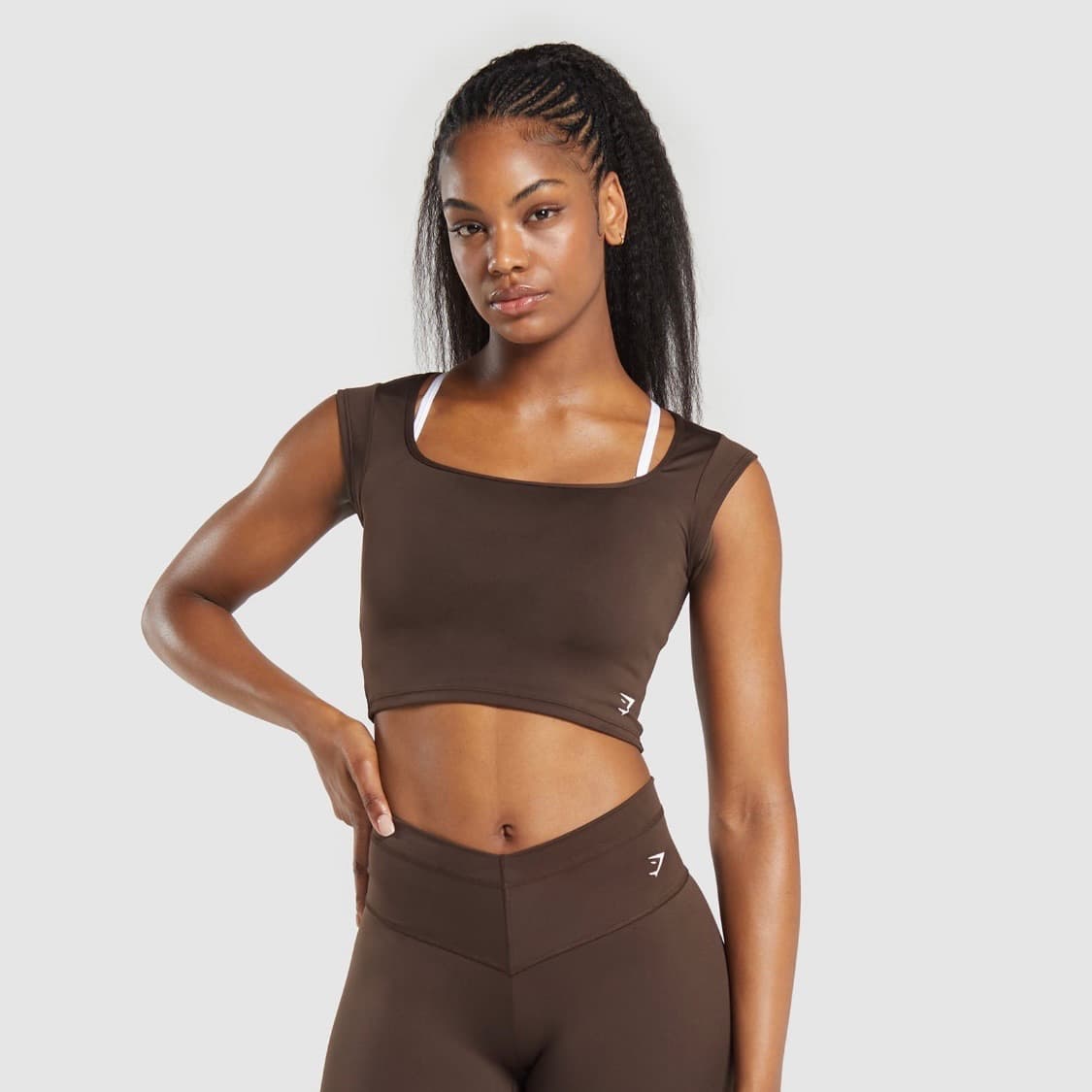 짐샤크 gymshark 크롭 슬리브 (새상품,xxs) 상품이미지1