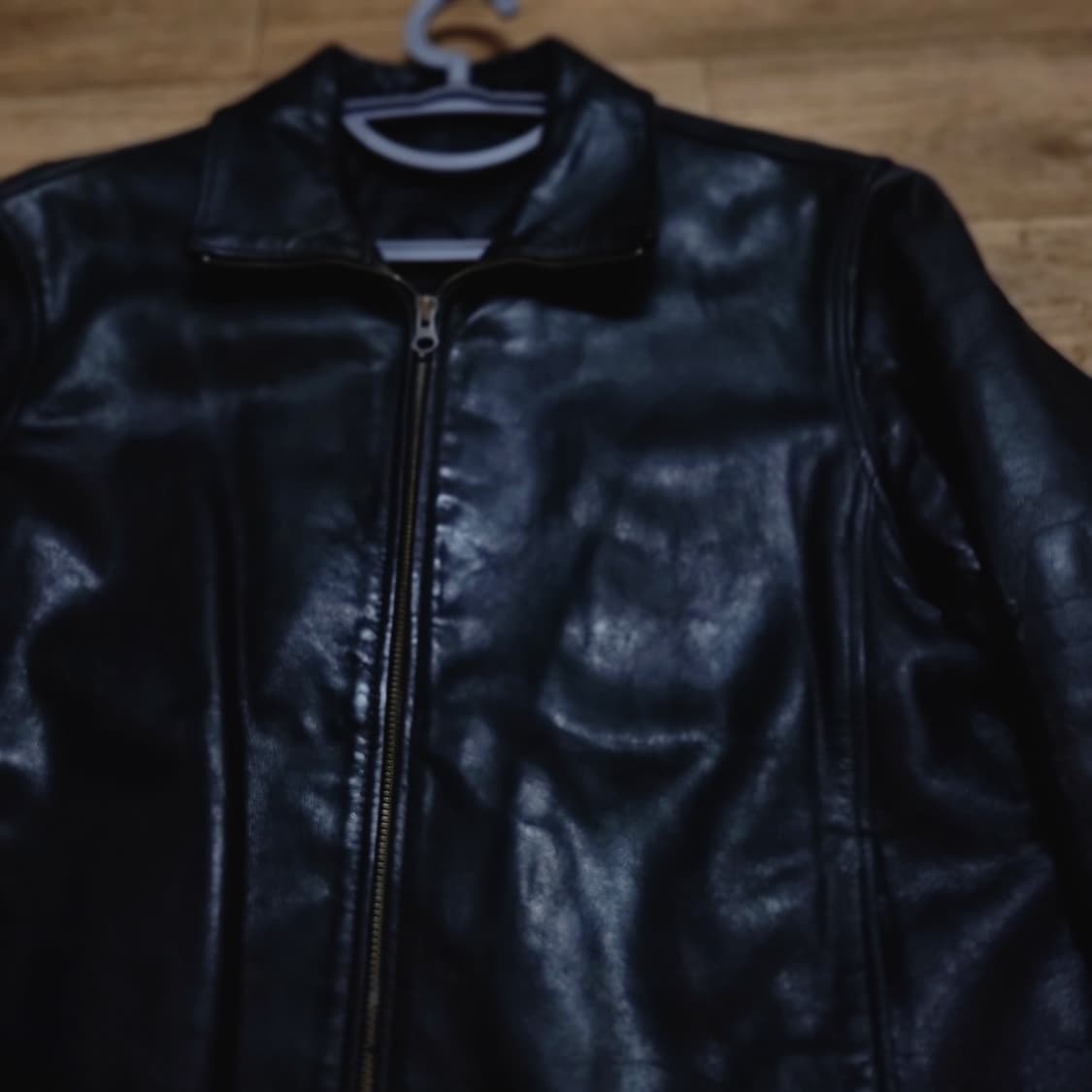 올드갭 하이넥 레더 자켓 s 상품이미지4
