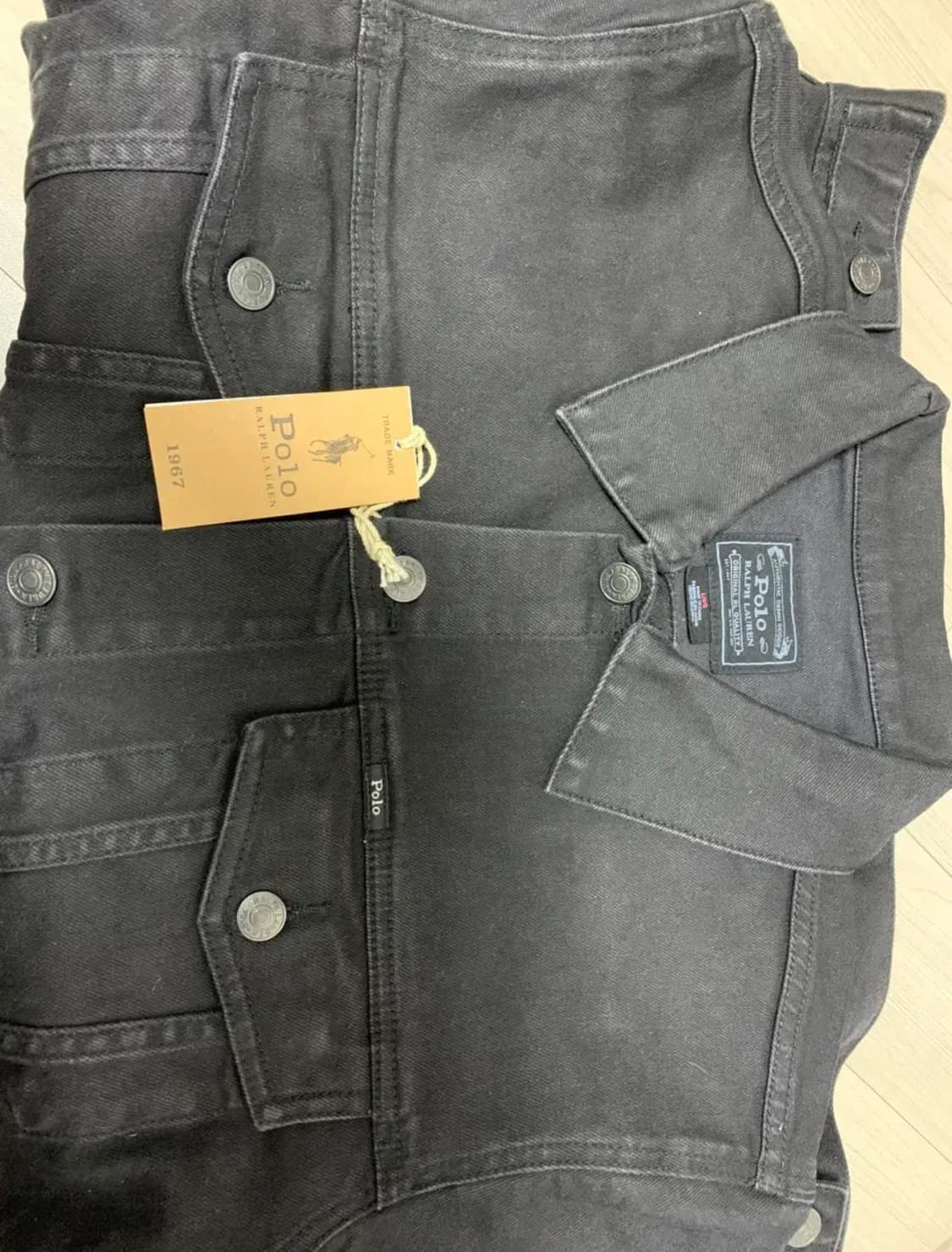 (L)폴로 랄프로렌 가먼트다이 데님 트러커 상품이미지2