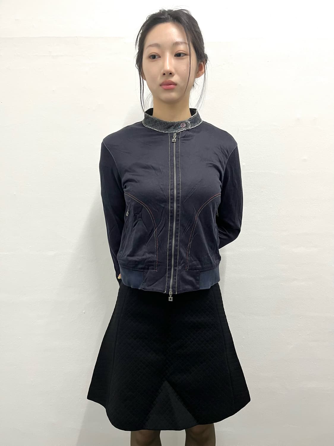 마리떼 빈티지 더블 지퍼 코튼 자켓    상품이미지6