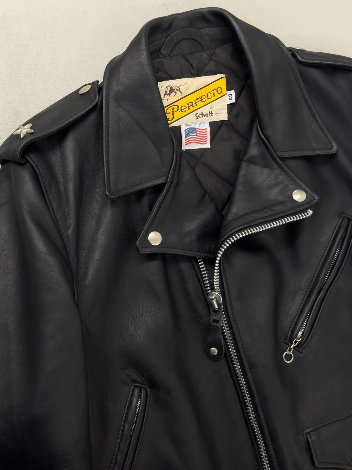 Schott 쇼트 퍼펙토 613 원스타 라이더 자켓 상품이미지4