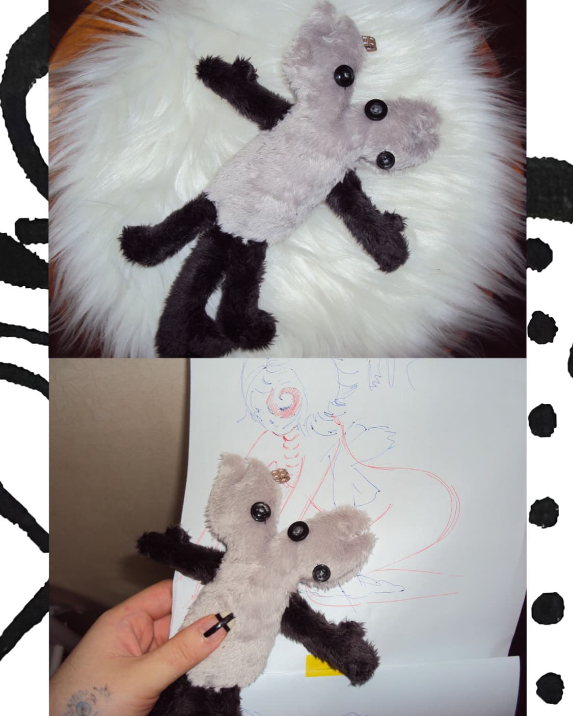 Dying inside cat (handmade) 상품이미지2
