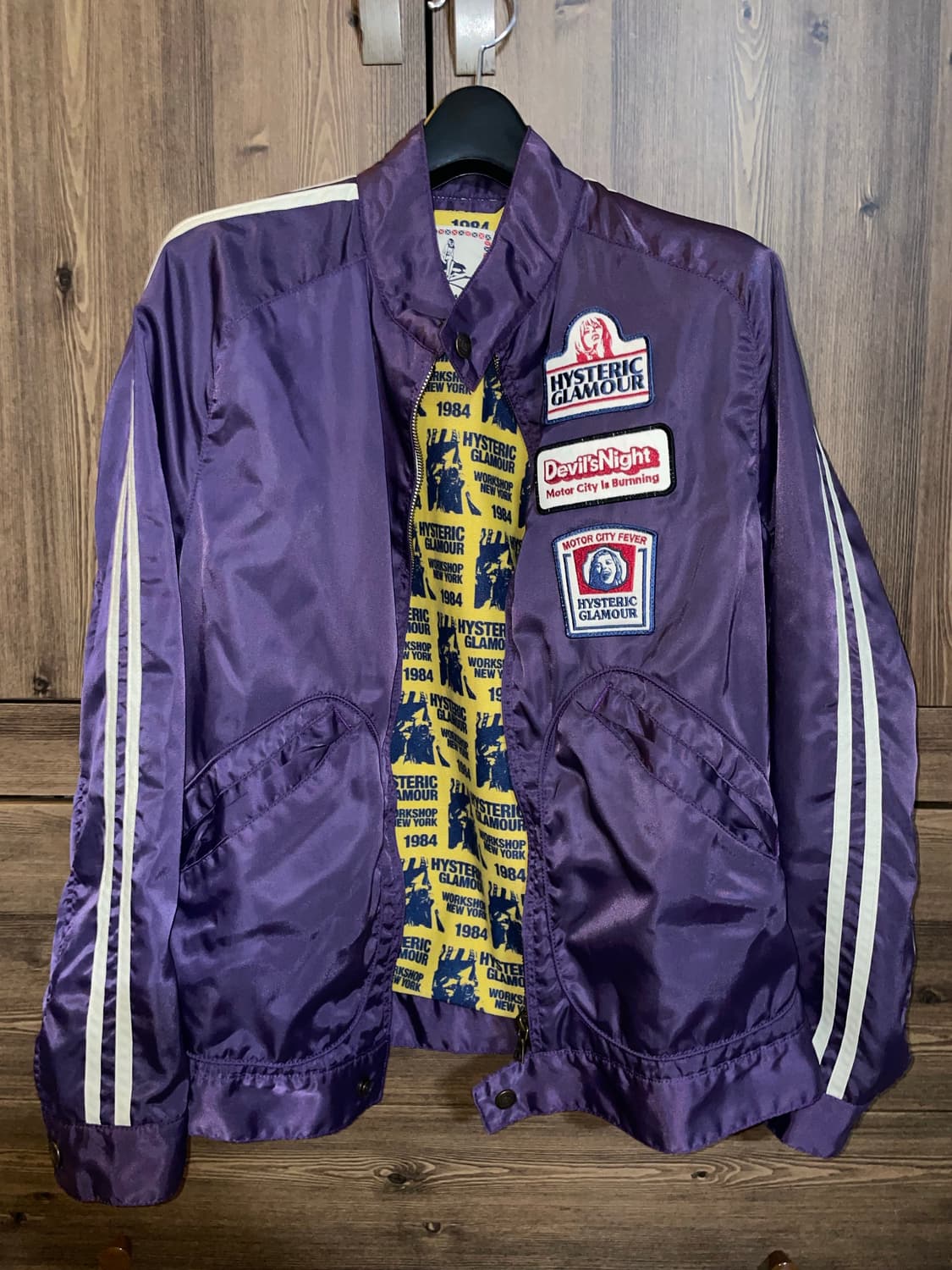 히스테릭 글래머 히스걸 퍼플 자켓 상품이미지4