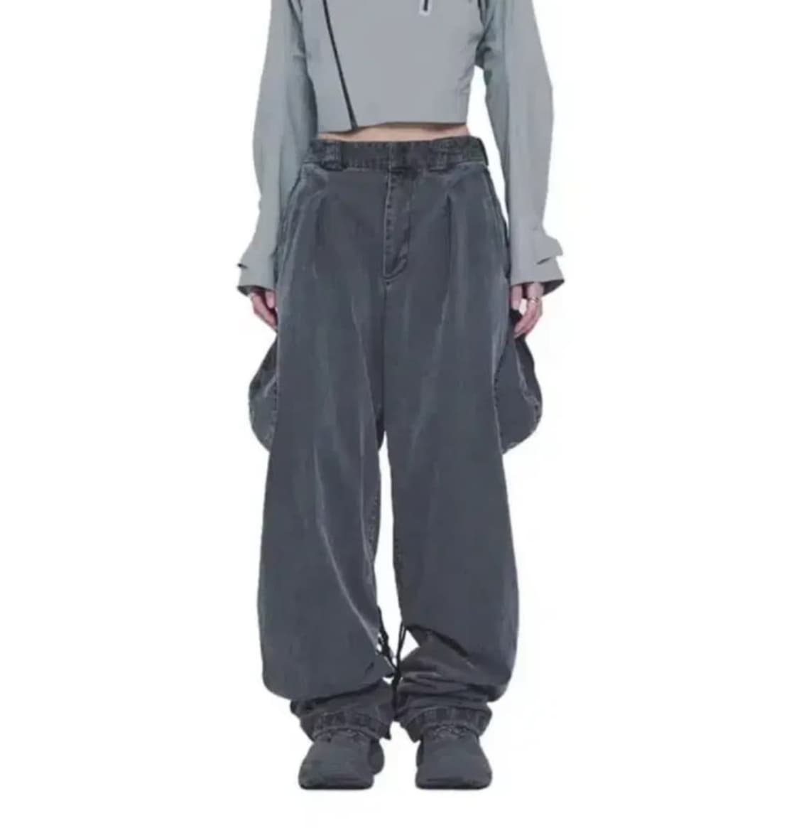혜인서 워시드 카고팬츠 차콜 2 미듐 상품이미지1