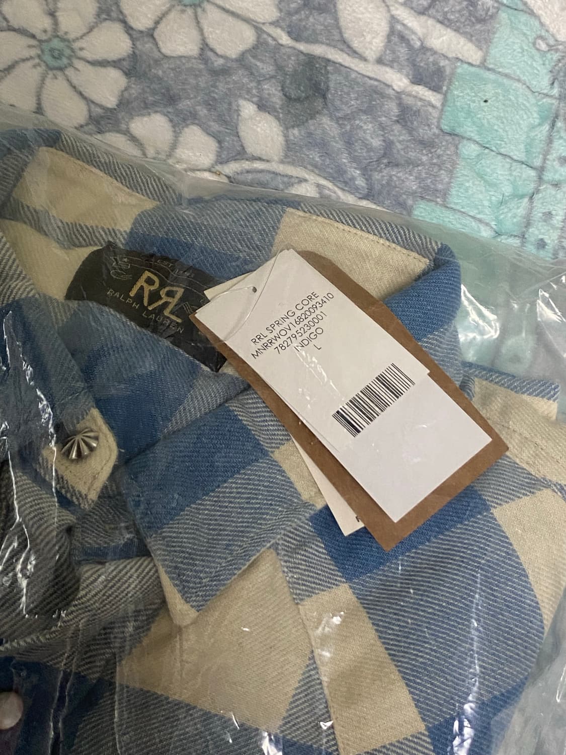 더블알엘 플래드 트윌 웨스턴 셔츠 L 상품이미지2