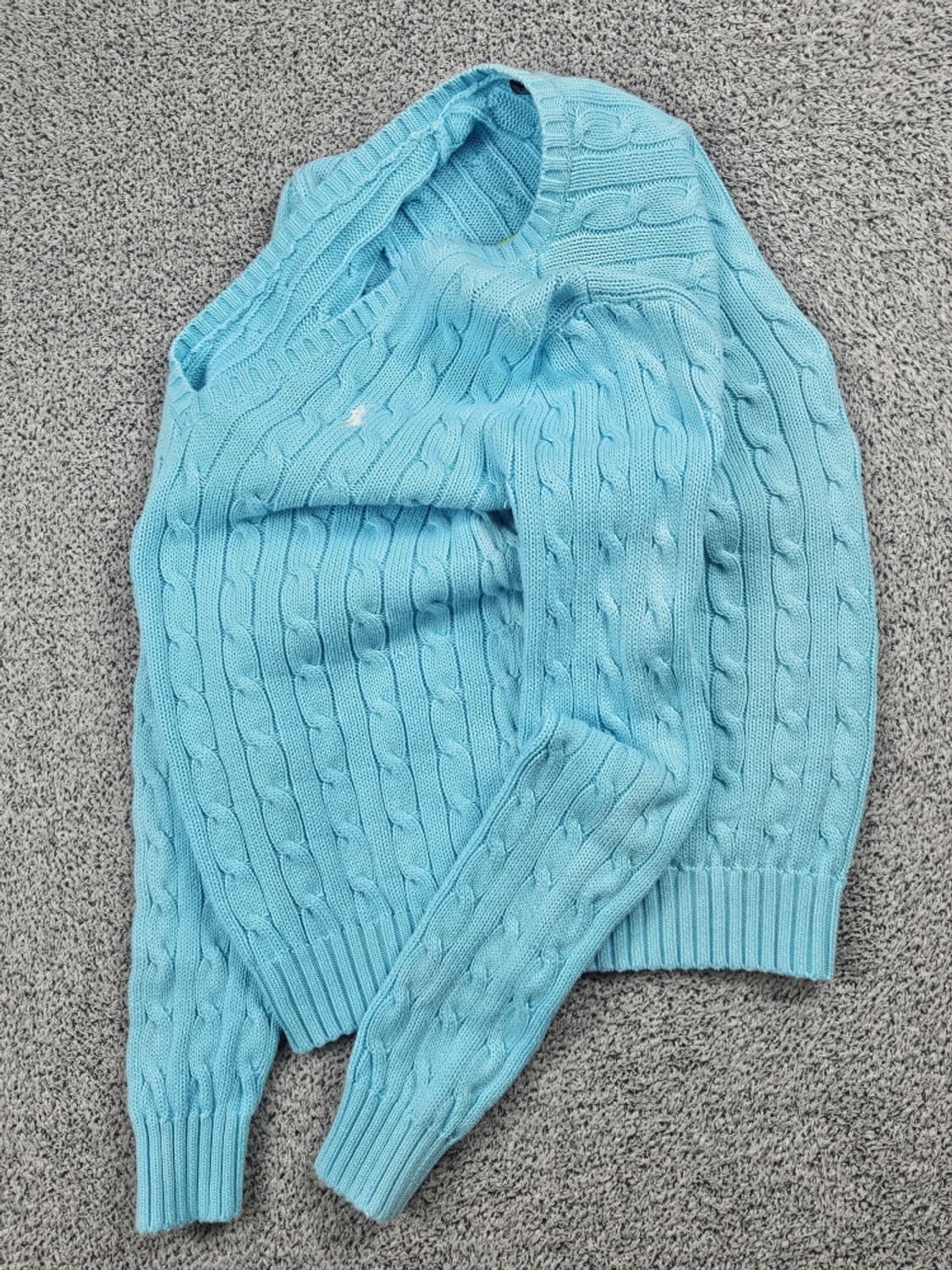 폴로랄프로렌스포츠 브이넥 트위드티드 케이블 니트 ( M ) / 10505 상품이미지3