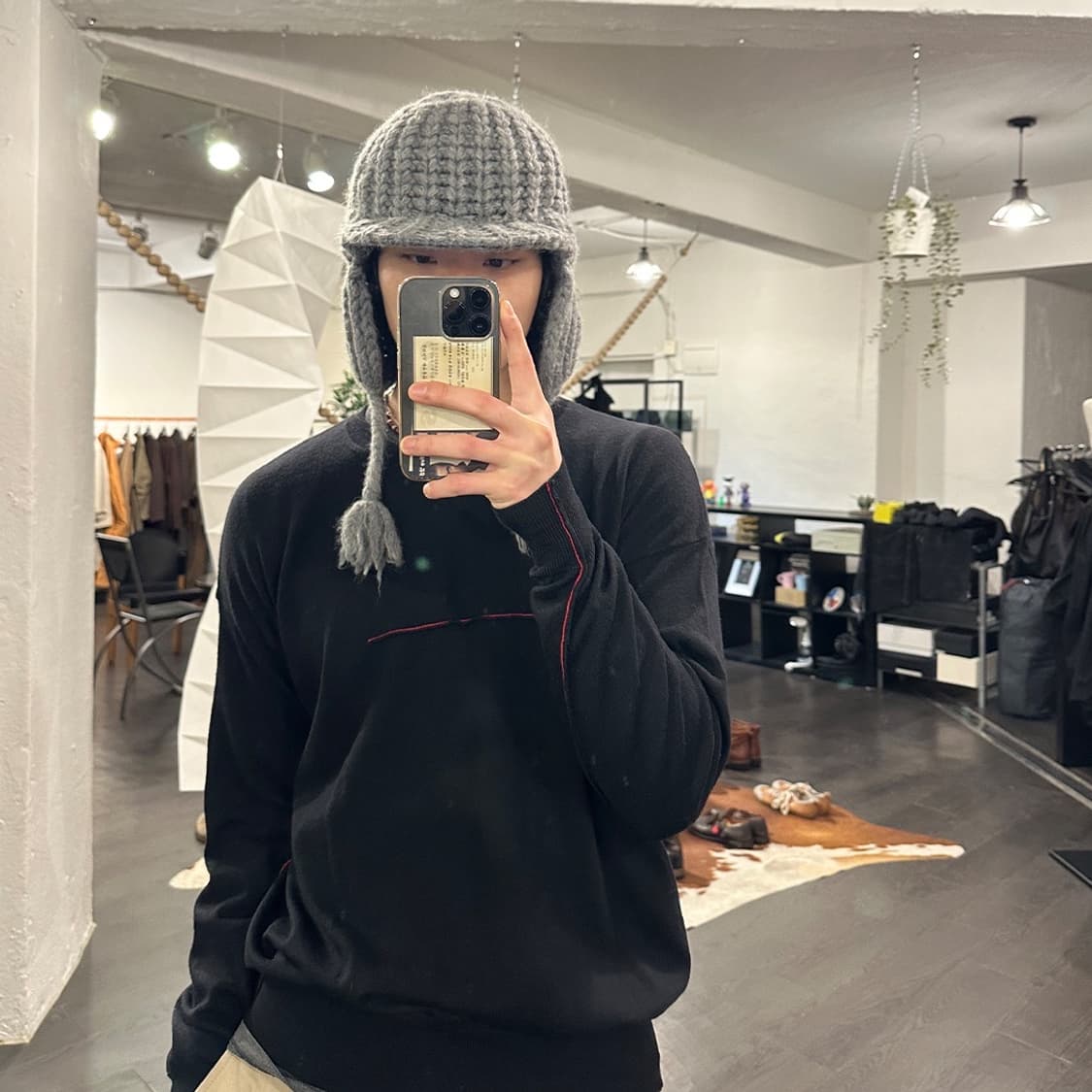 키지마 타카유키 이어플랩 비니 상품이미지3