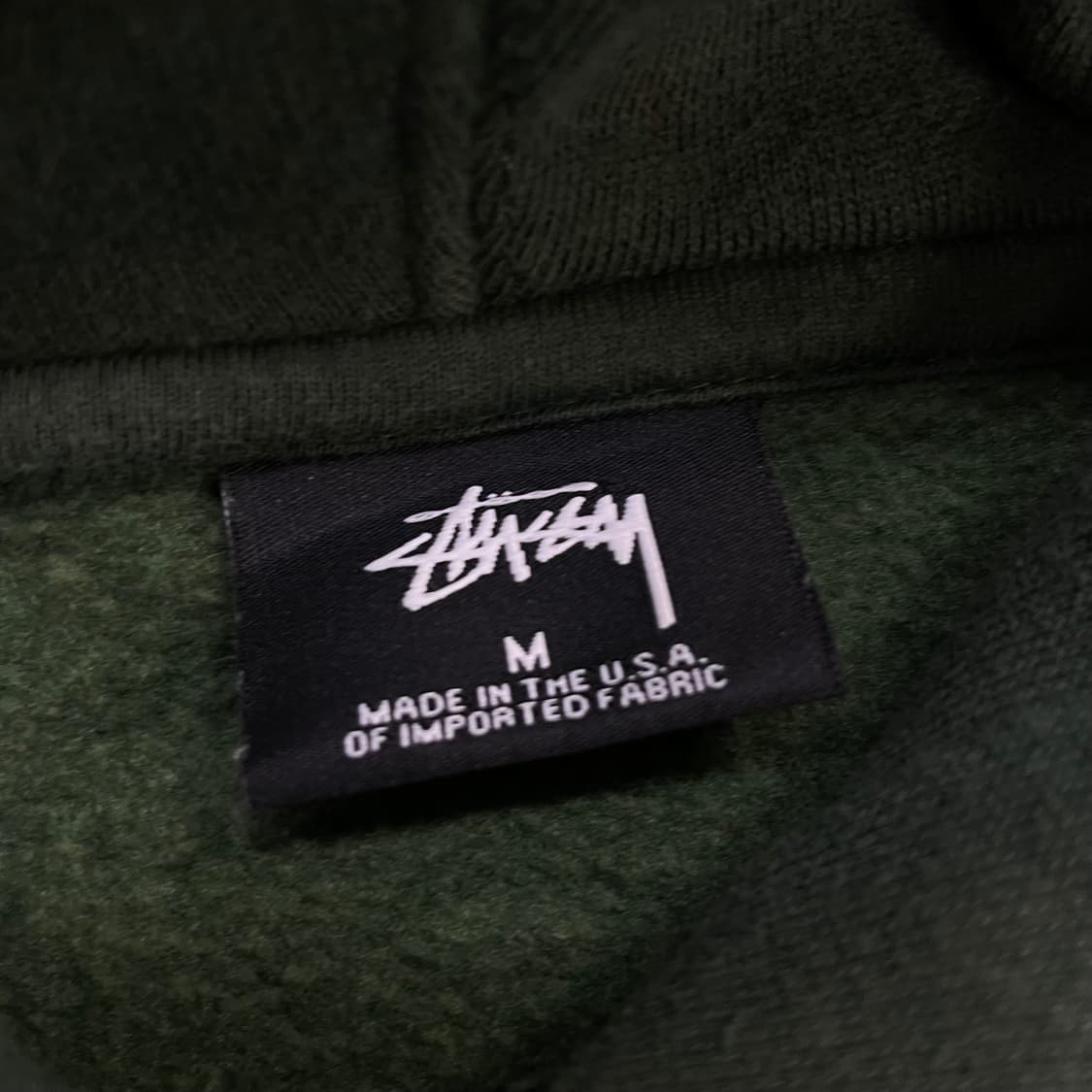 스투시 Stussy 포켓볼 스펠 로고 후드티 그린 상품이미지3