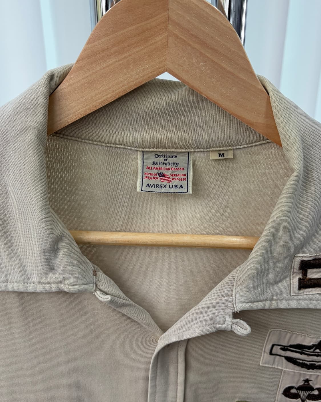 [M]아비렉스 밀리터리 스판덱스 반팔 셔츠 상품이미지6