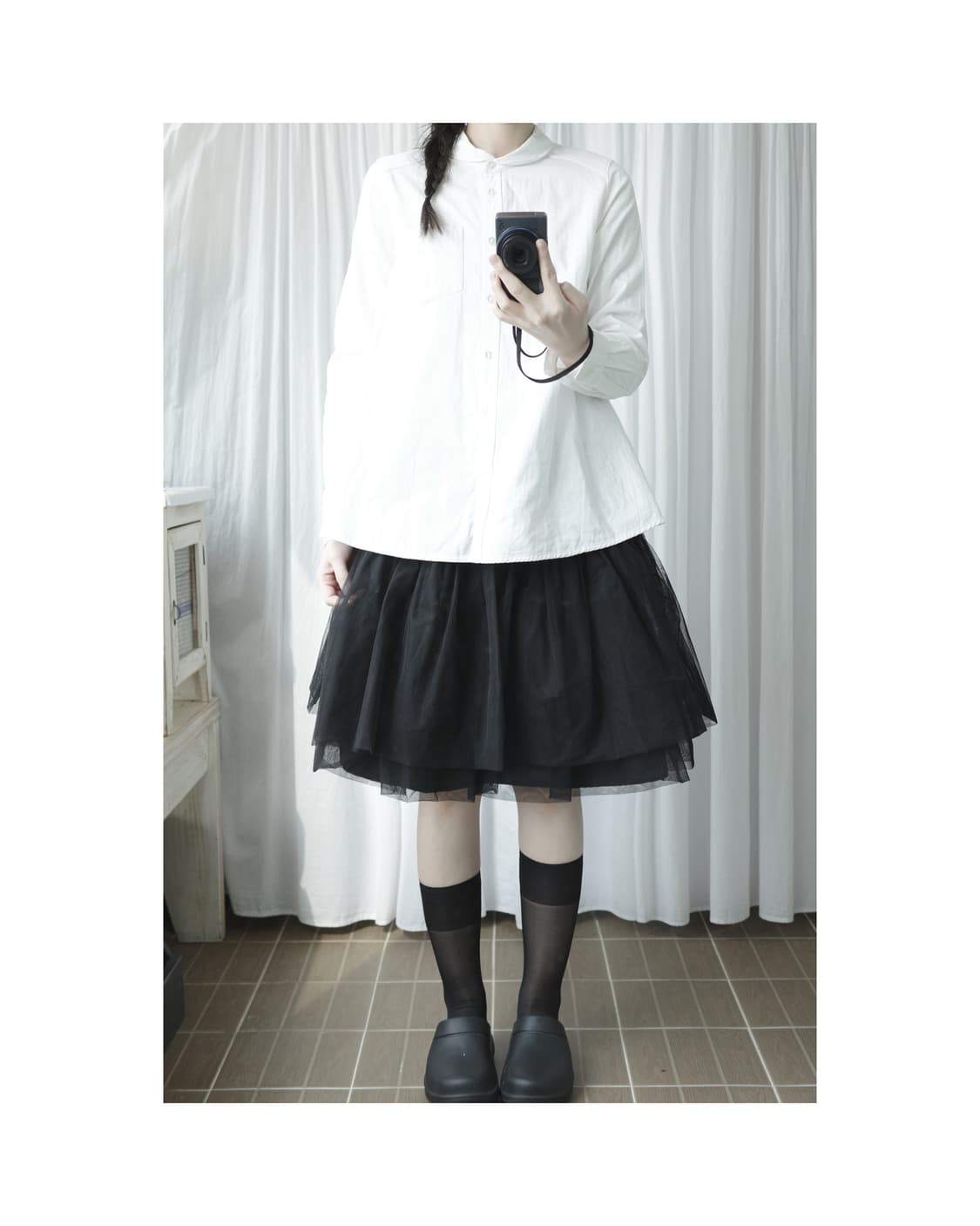 Round collar shirts 상품이미지2