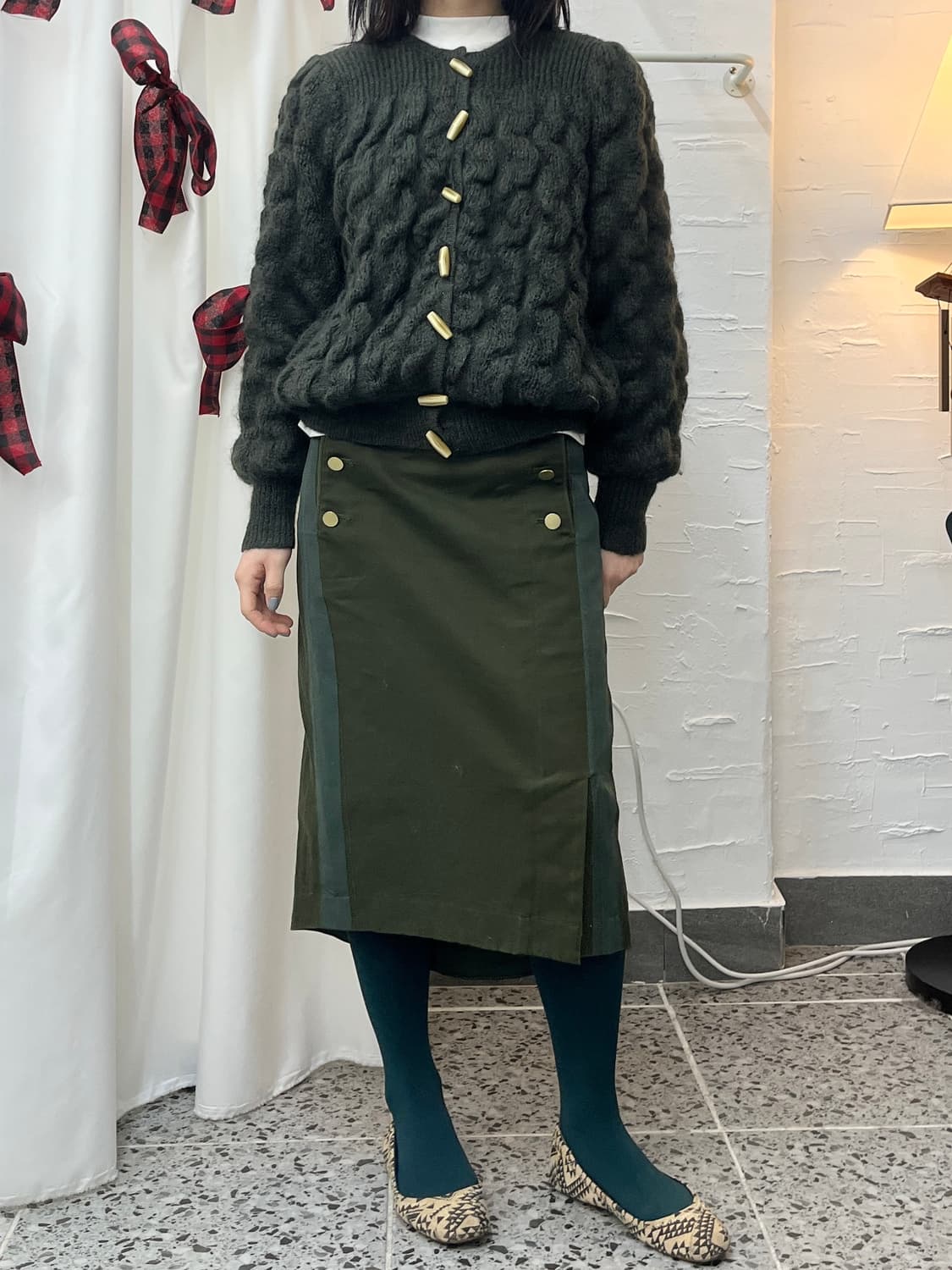 toggle khaki cardigan 상품이미지2