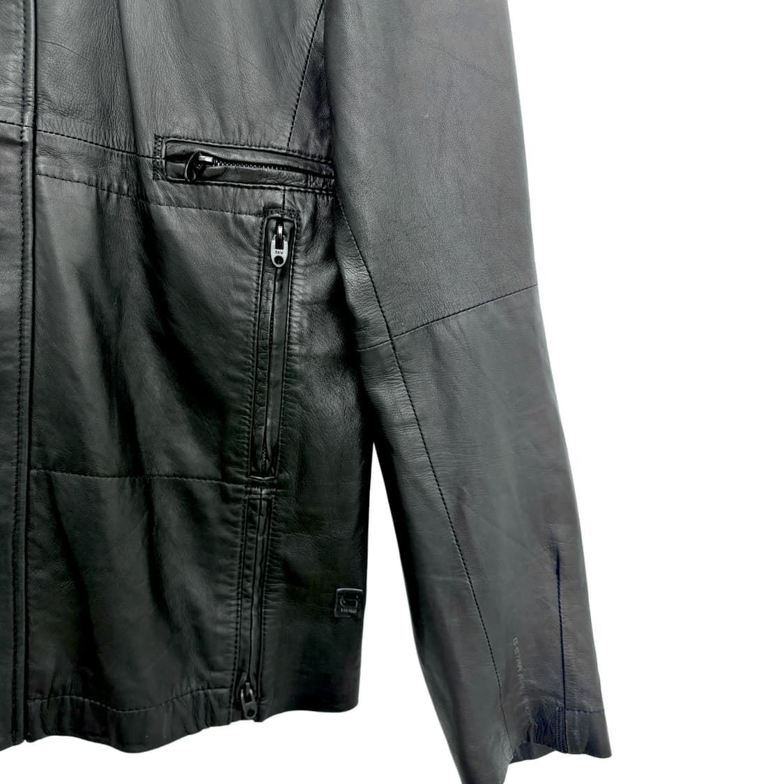 G-Star raw 레더 집 포켓 자켓 상품이미지4