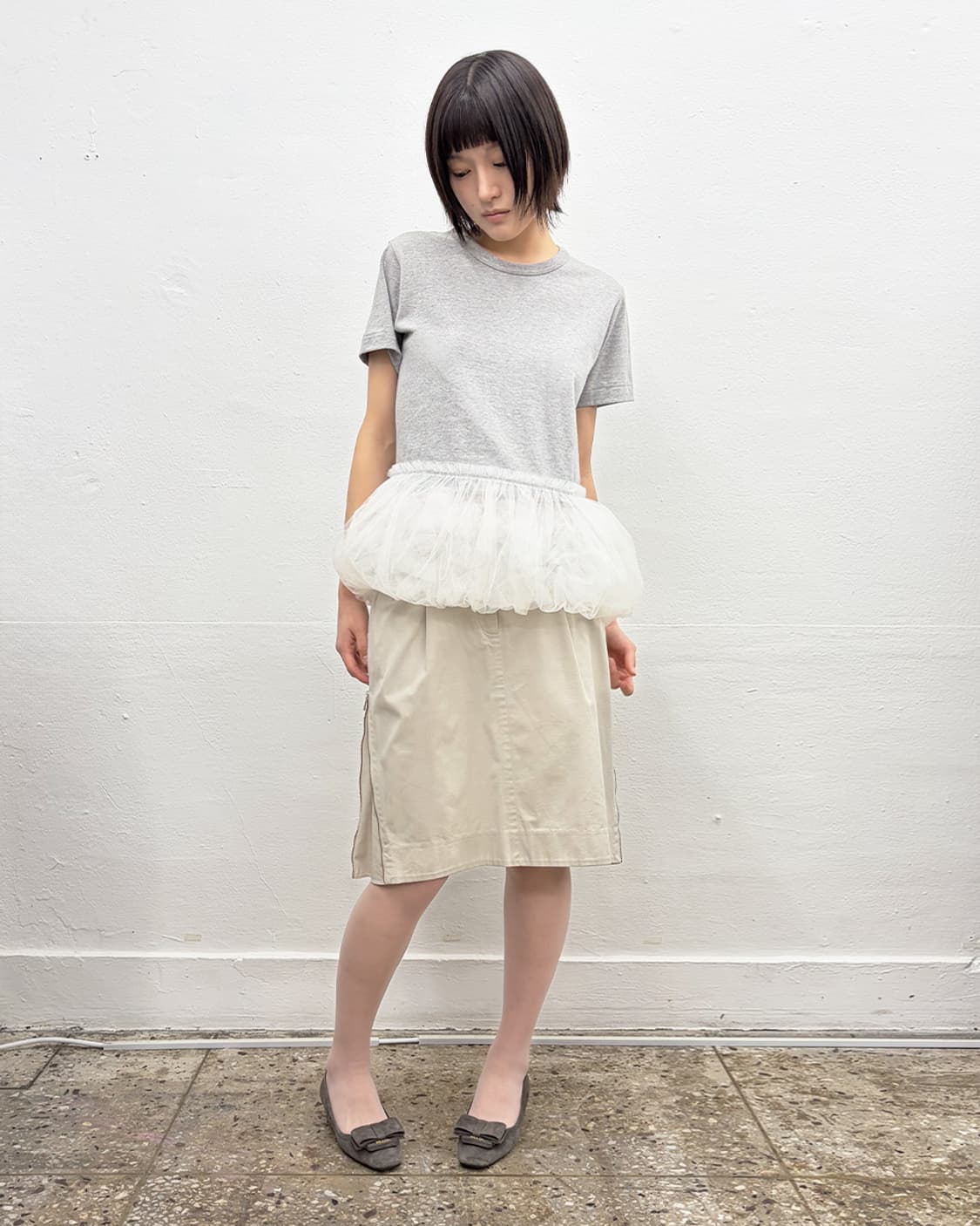 꼼데가르송 걸 튤 트리밍 티셔츠 상품이미지6