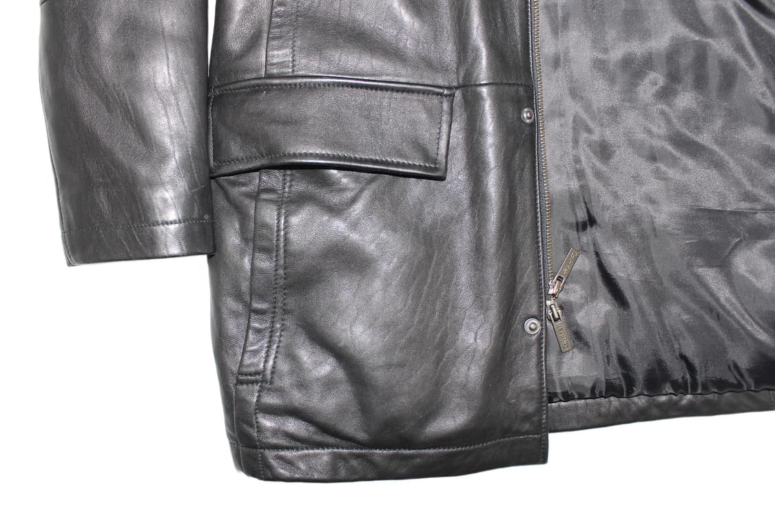 2000s Calvin Klein 캘빈클라인 카우레더 카코트 상품이미지5