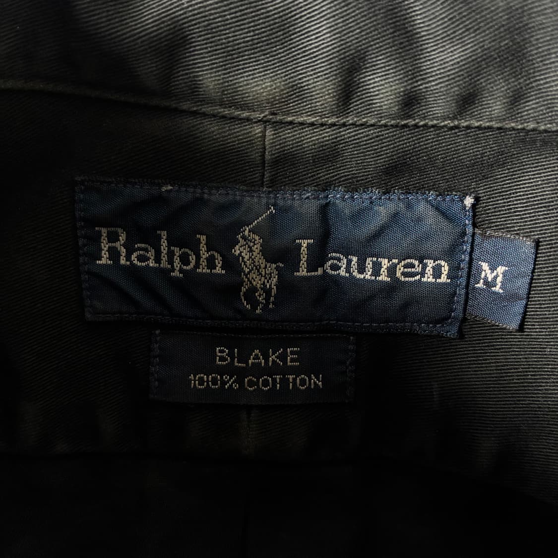 Polo  폴로 랄프로렌 자수 블레이크 코튼 블랙 셔츠   상품이미지4