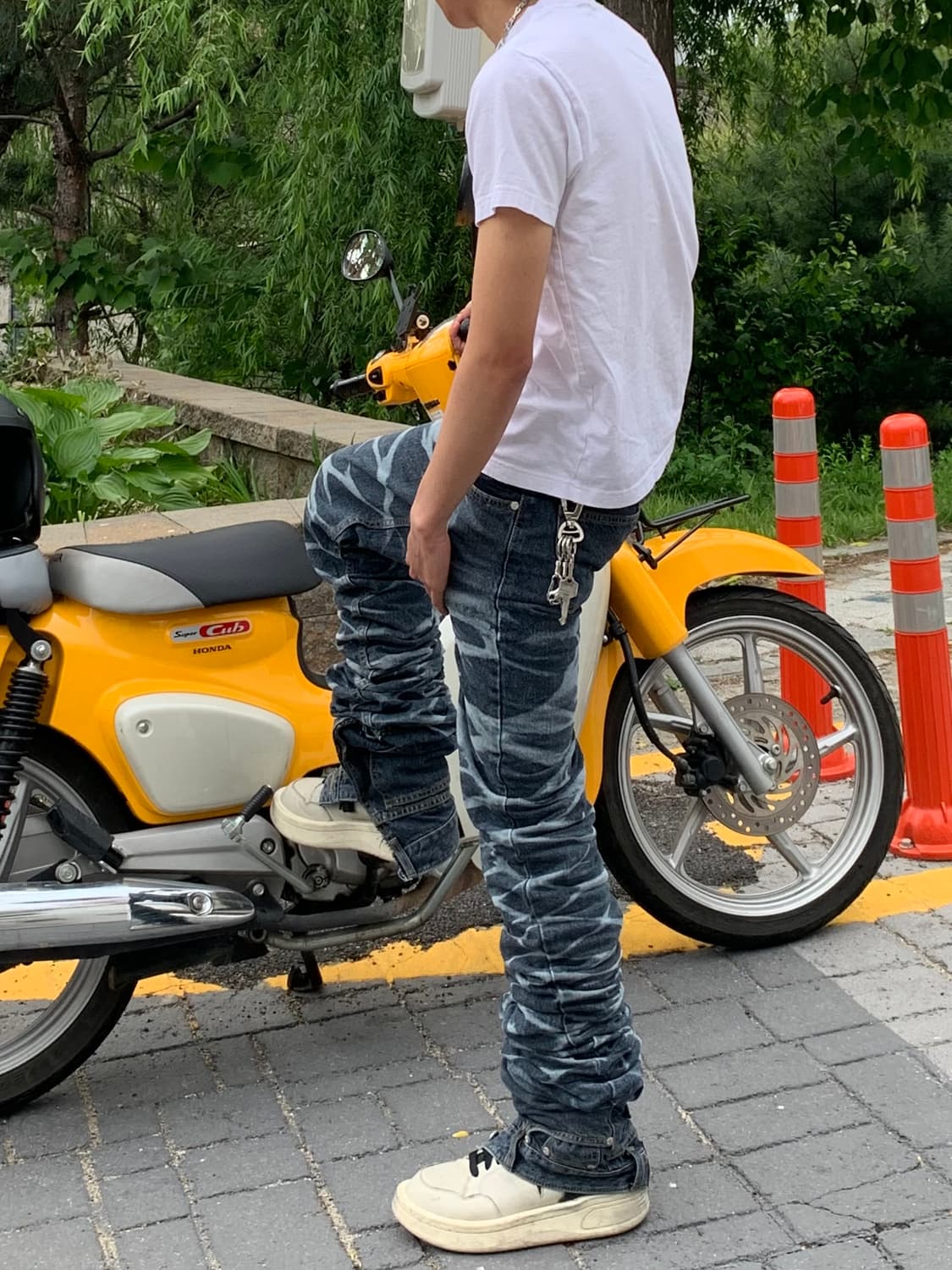 써저리 윤슬 롱 더블 진 블루 S 상품이미지3