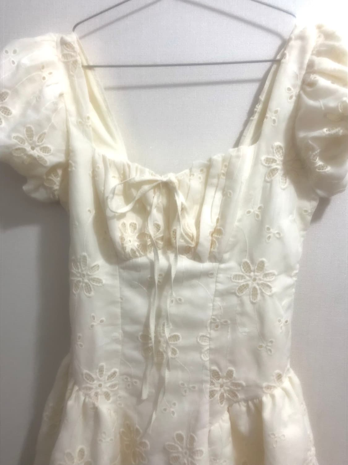 발레코어 펀칭 슬림핏 원피스 ⋆˚𝜗𝜚˚⋆ 빈티지 모리걸 레이스 상품이미지2