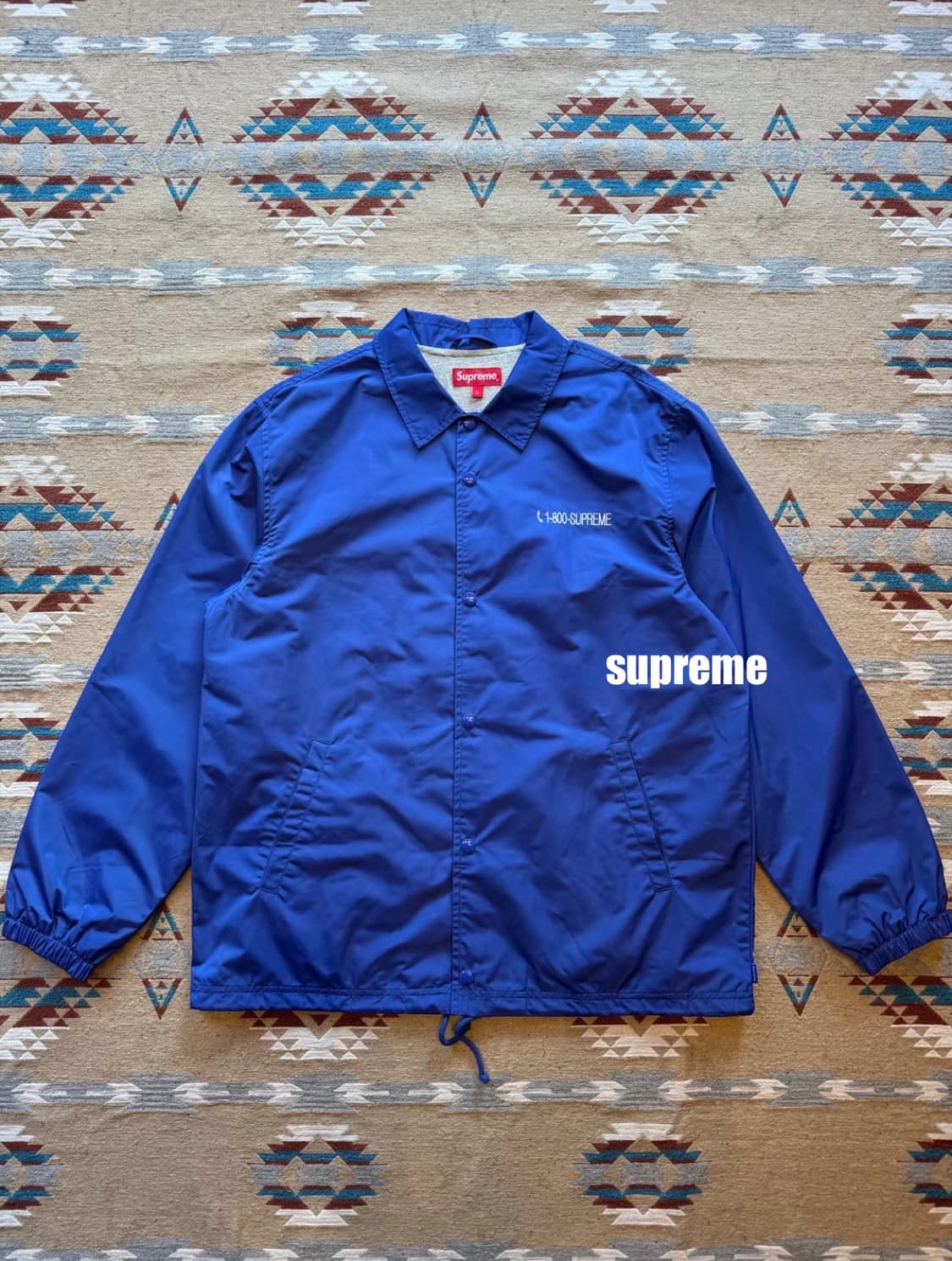 [L] 슈프림 1-800 코치자켓 블루 상품이미지1