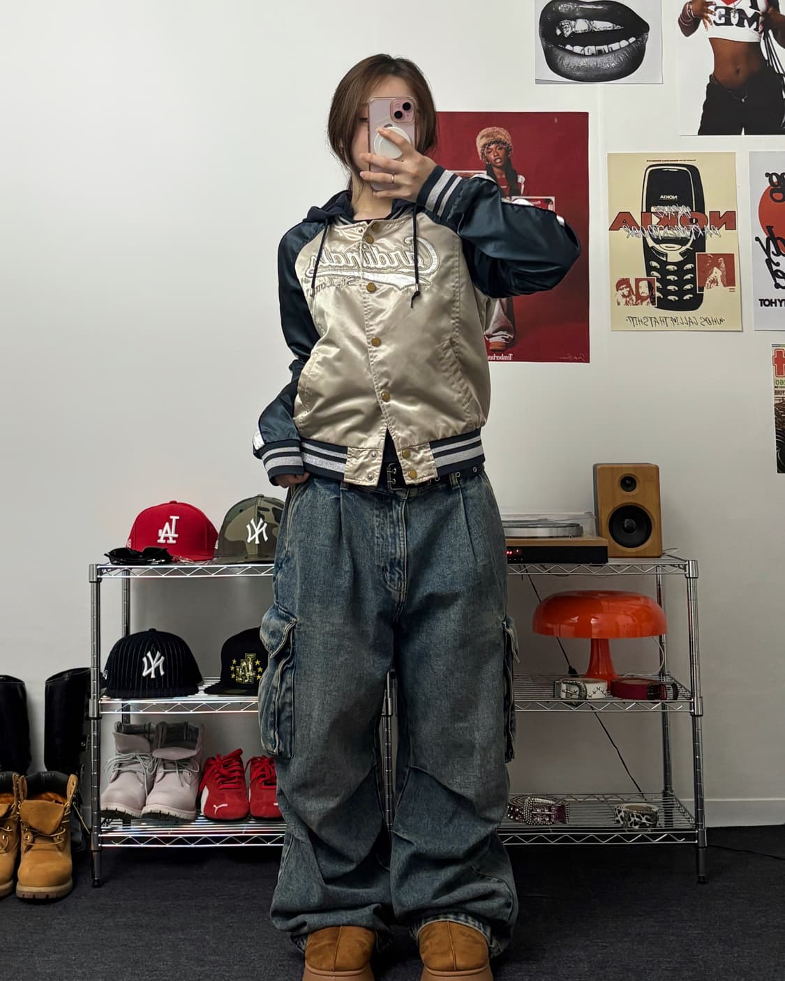 MLB 00s 카디널스 사틴 스타디움 자켓 상품이미지4