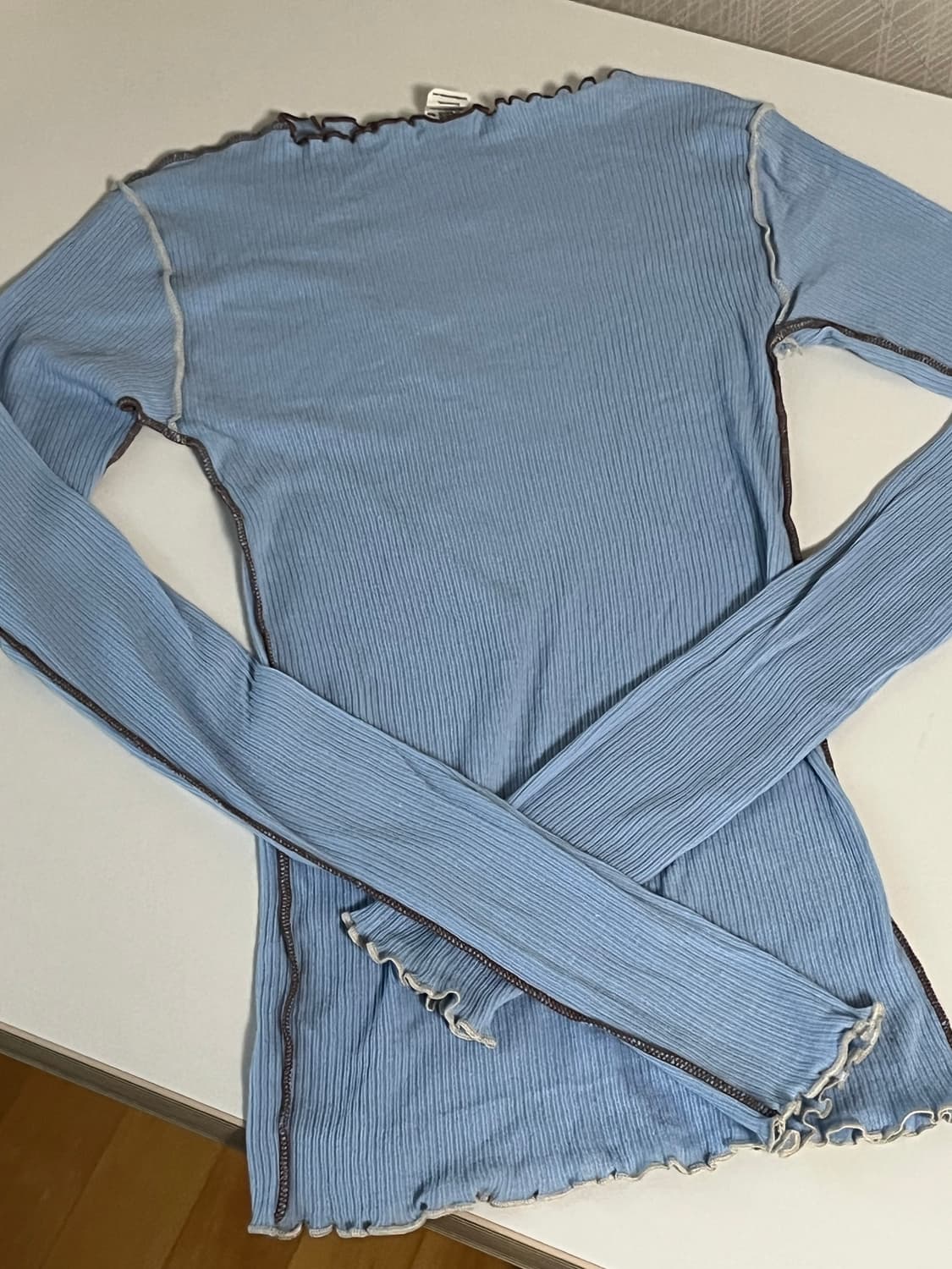 베이스레인지 vein longsleeve kev blue M 상품이미지6