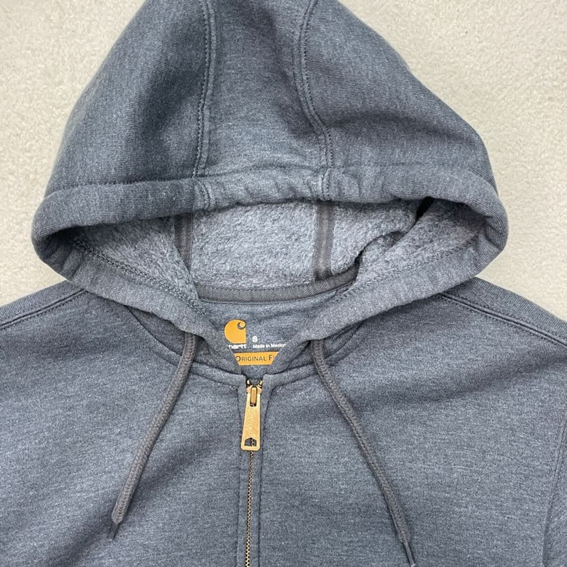 CARHARTT 기모 후드집업 블루 S 상품이미지2