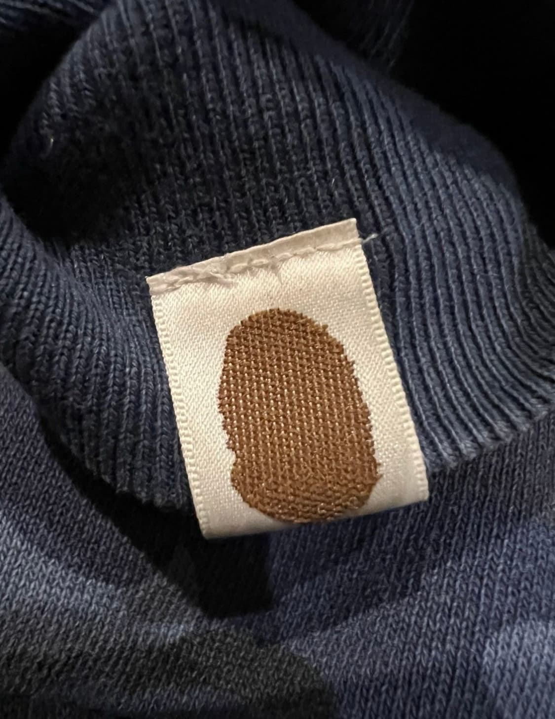 베이프 샤크 카모 풀 후드집업 네이비 상품이미지4