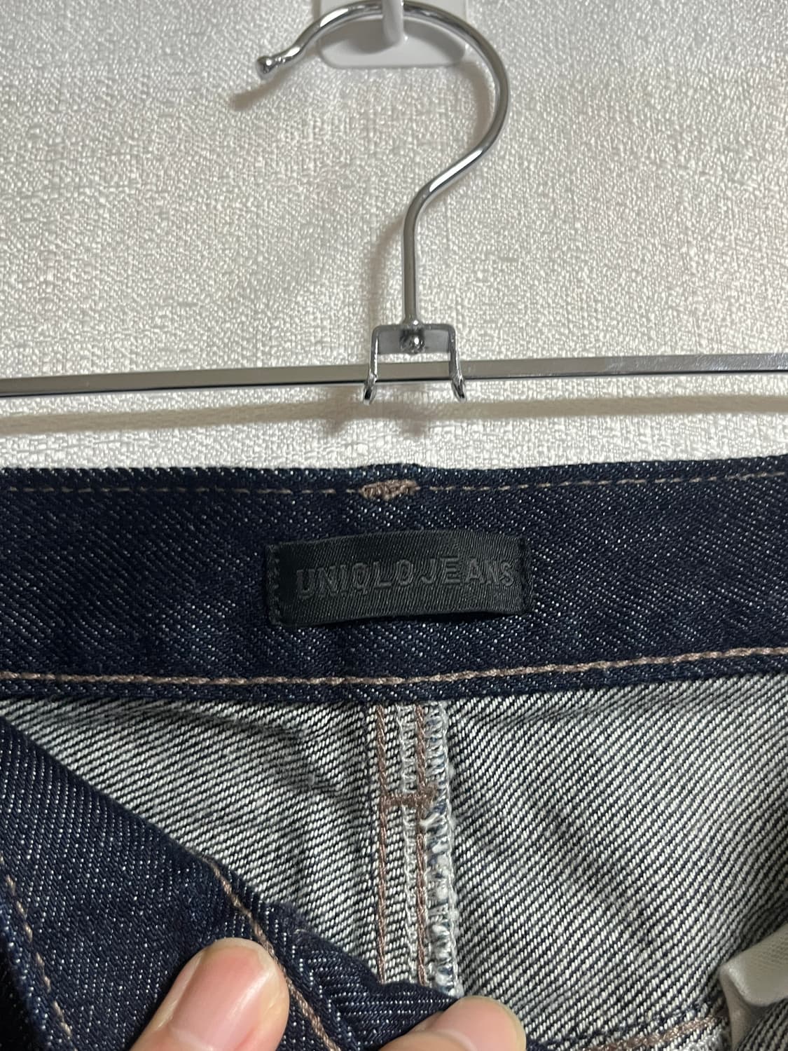 유니클로 진청 와이드핏 데님팬츠 청바지 26 상품이미지4