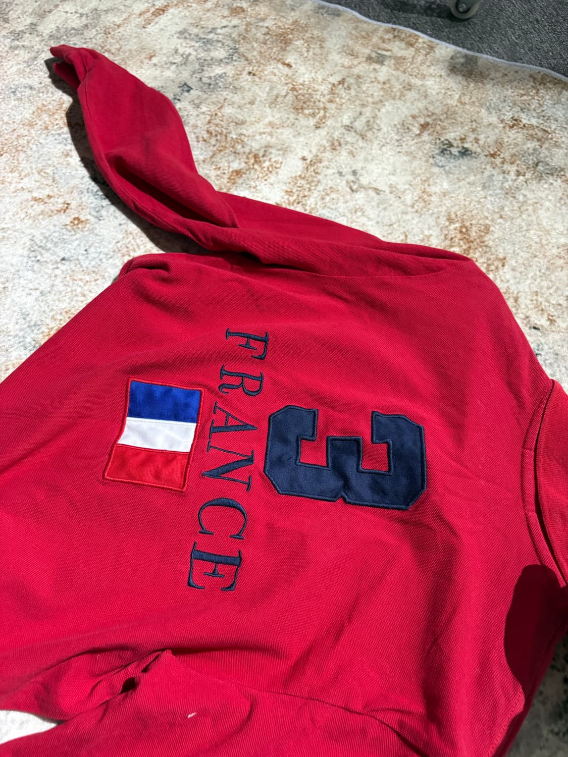 폴로 빅포니 프랑스 치프키프 커스텀 카라 슬리브 럭비티 상품이미지3