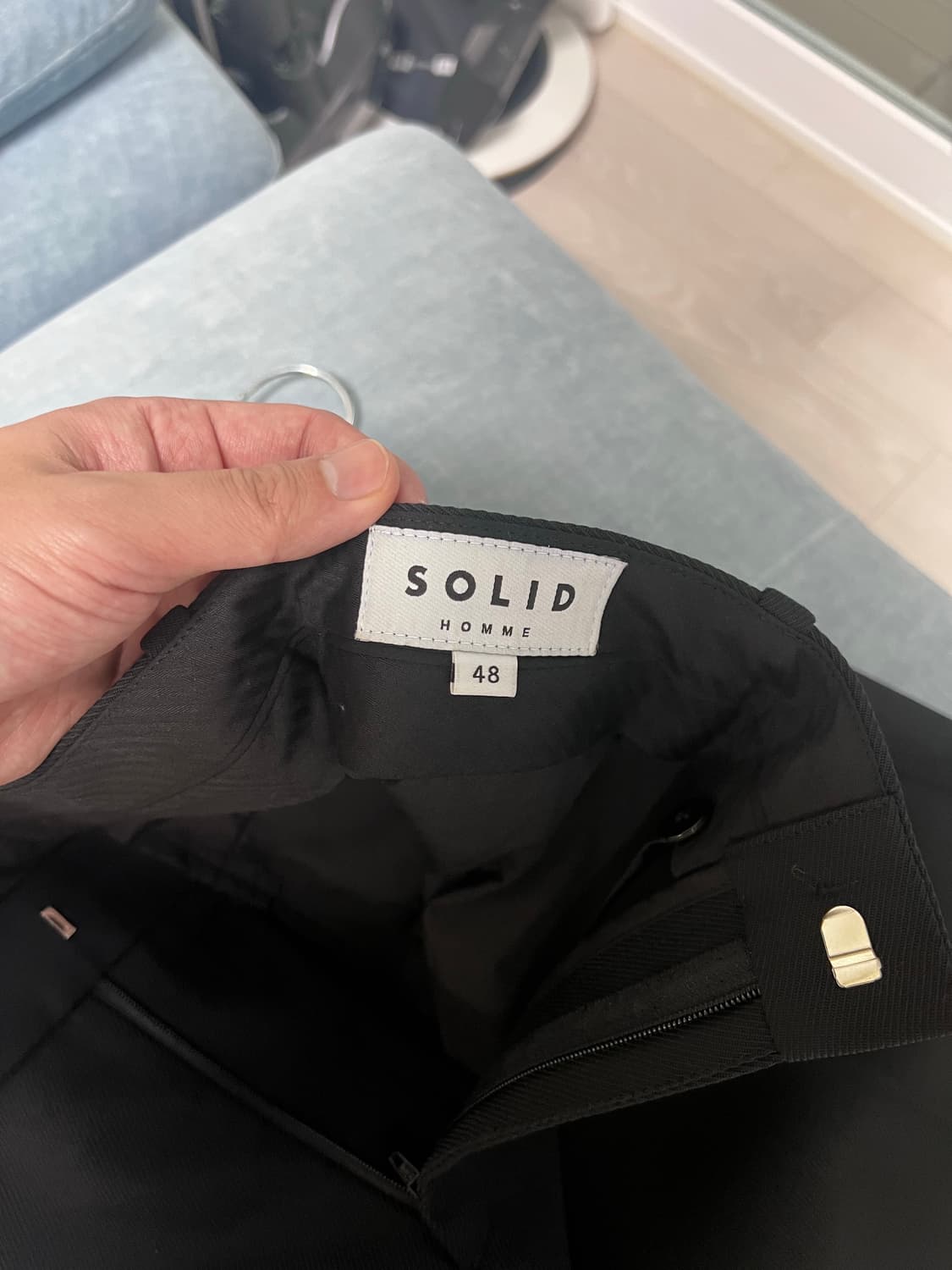 솔리드옴므 셋업 수트 정장 블랙 105 30 상품이미지8