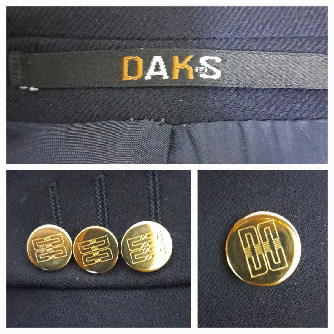 닥스 영국산 금장 더블 브레스티드 울 블레이져 42/105 상품이미지7