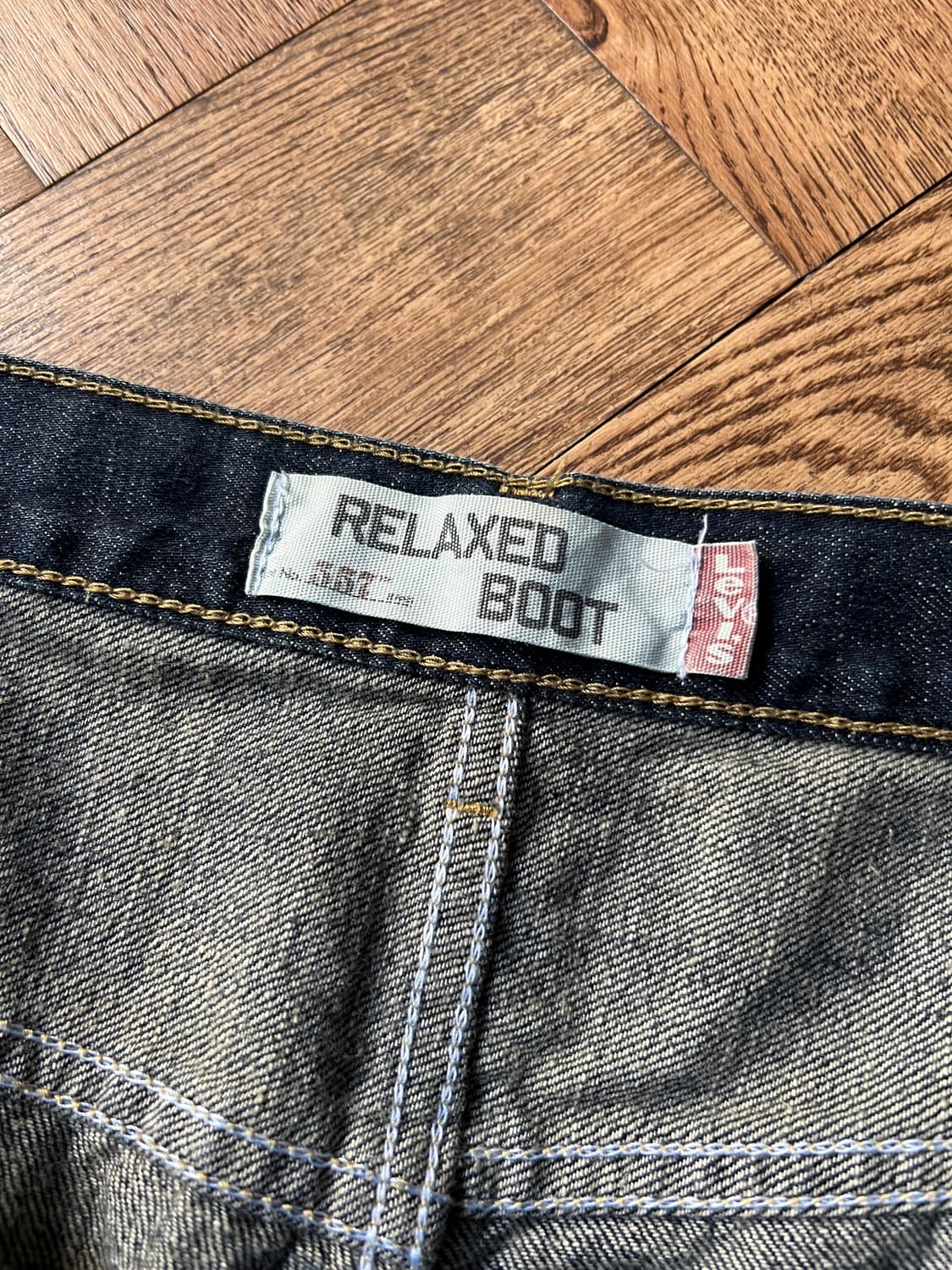 [36]00's 리바이스 USA 557 릴렉스 플레어핏 데님 팬츠 상품이미지3