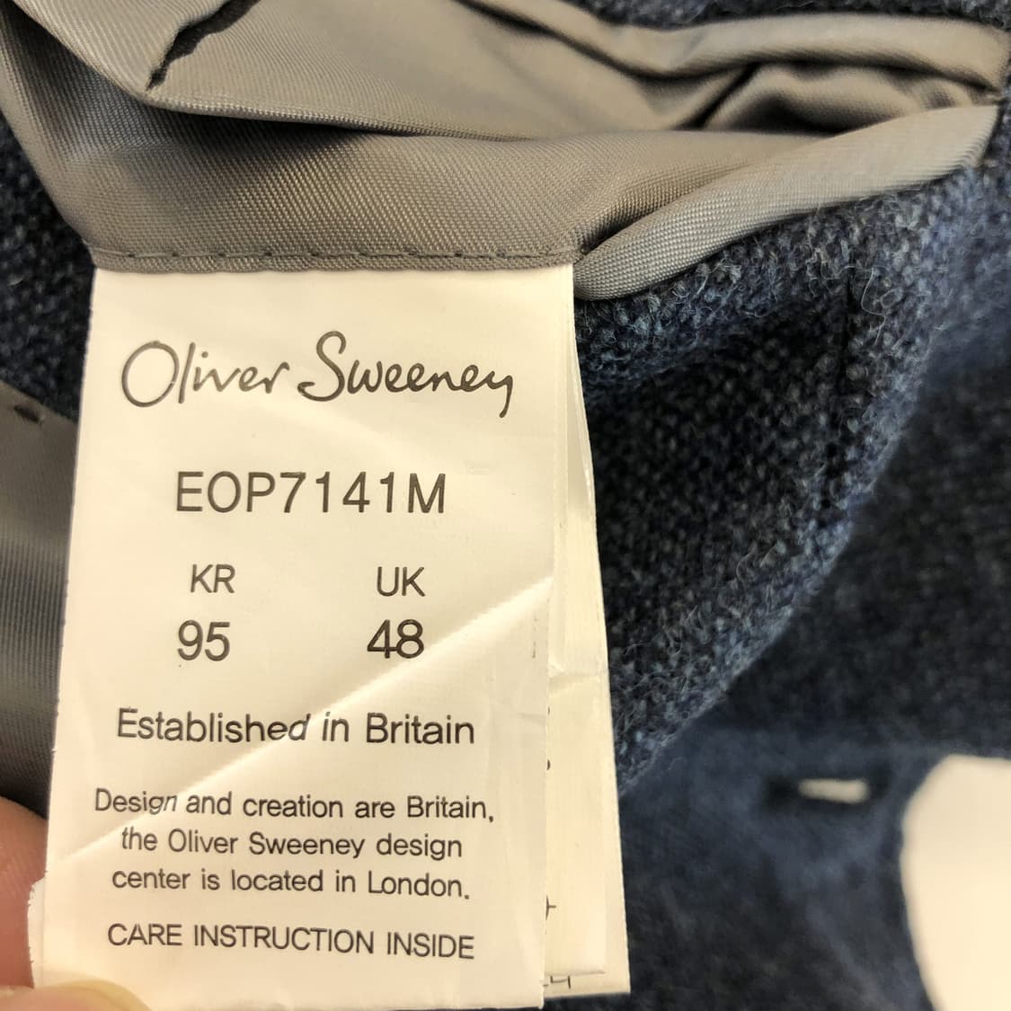 올리버 스와니 MOON 헤리티지컬렉션 잉글랜드 퓨어울자켓 95  상품이미지9