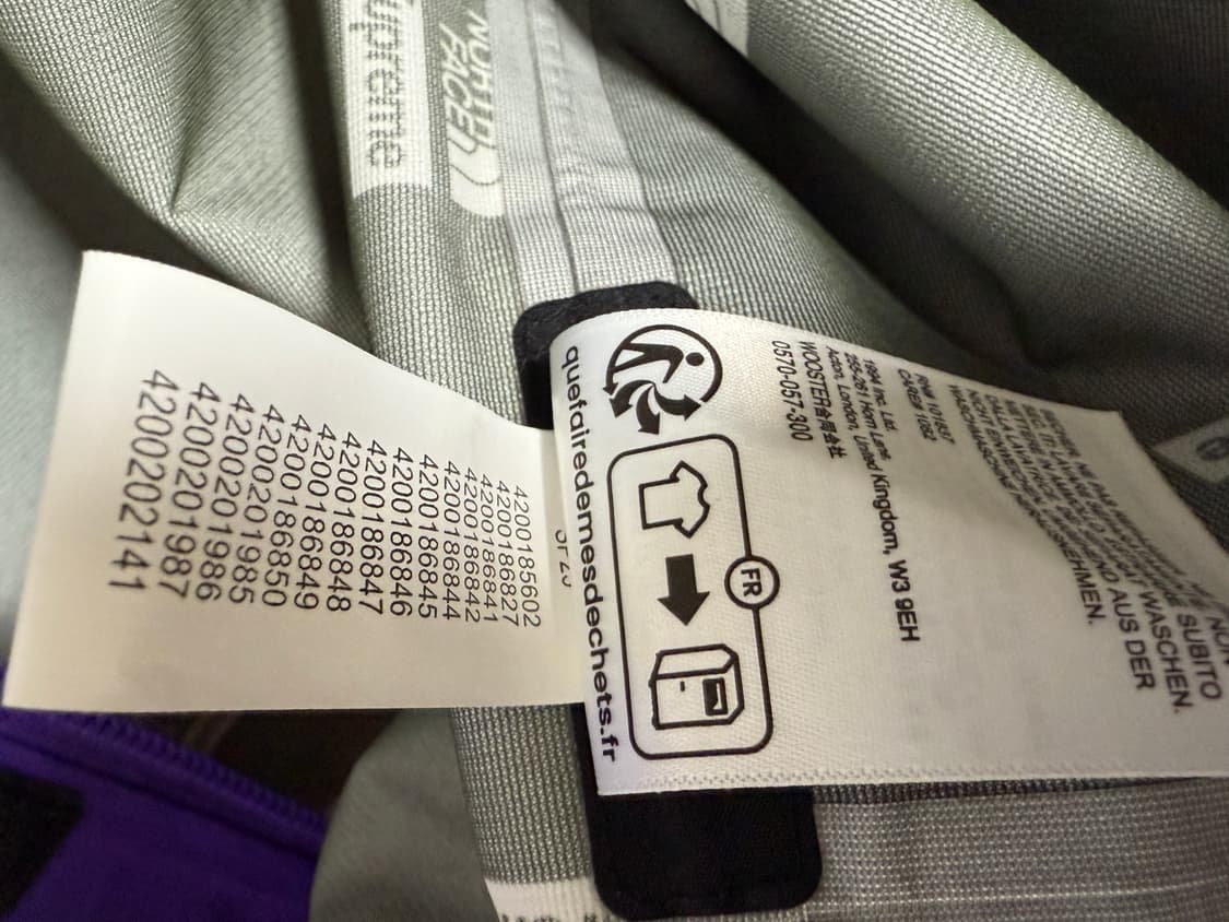 슈프림x노스페이스 프린티드 테이프심 자켓 상품이미지7