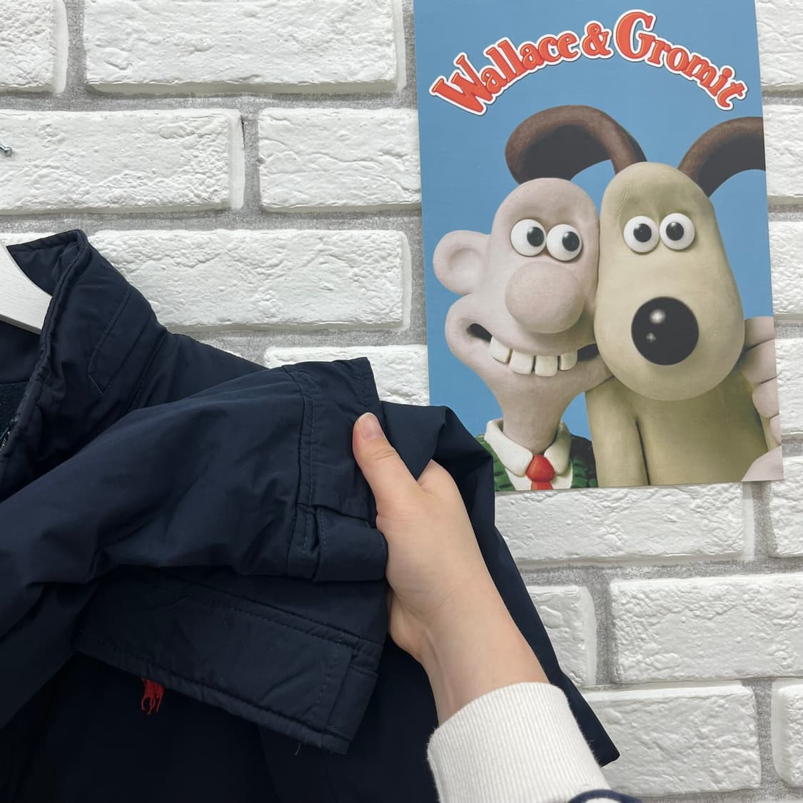 미국 빈티지 폴로 랄프로렌 네이비 바람막이 기모자켓-M 95 상품이미지4