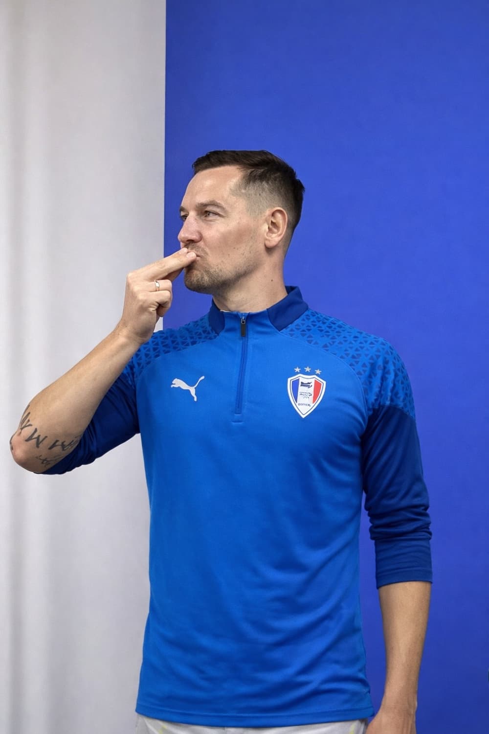 푸마 수원삼성 하프집업 M 상품이미지1