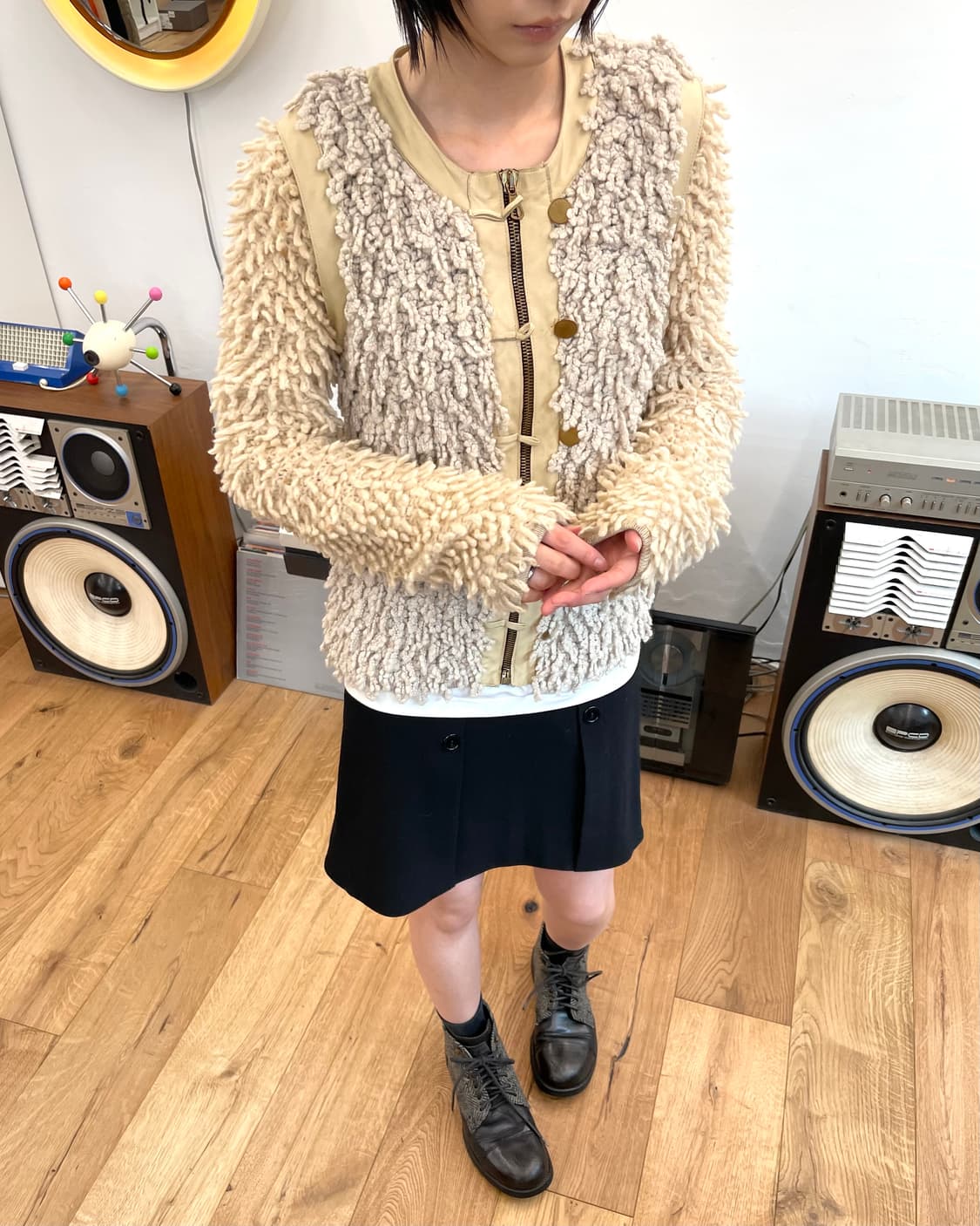 [M] 랙앤본 퍼 자켓 상품이미지2