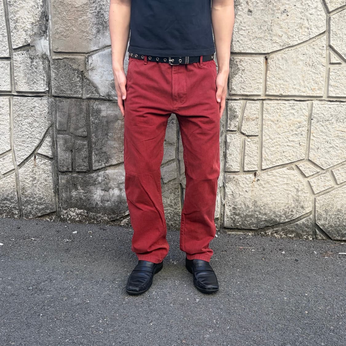 리바이스 화이트 탭 클래식 버건디 치노 팬츠 상품이미지1