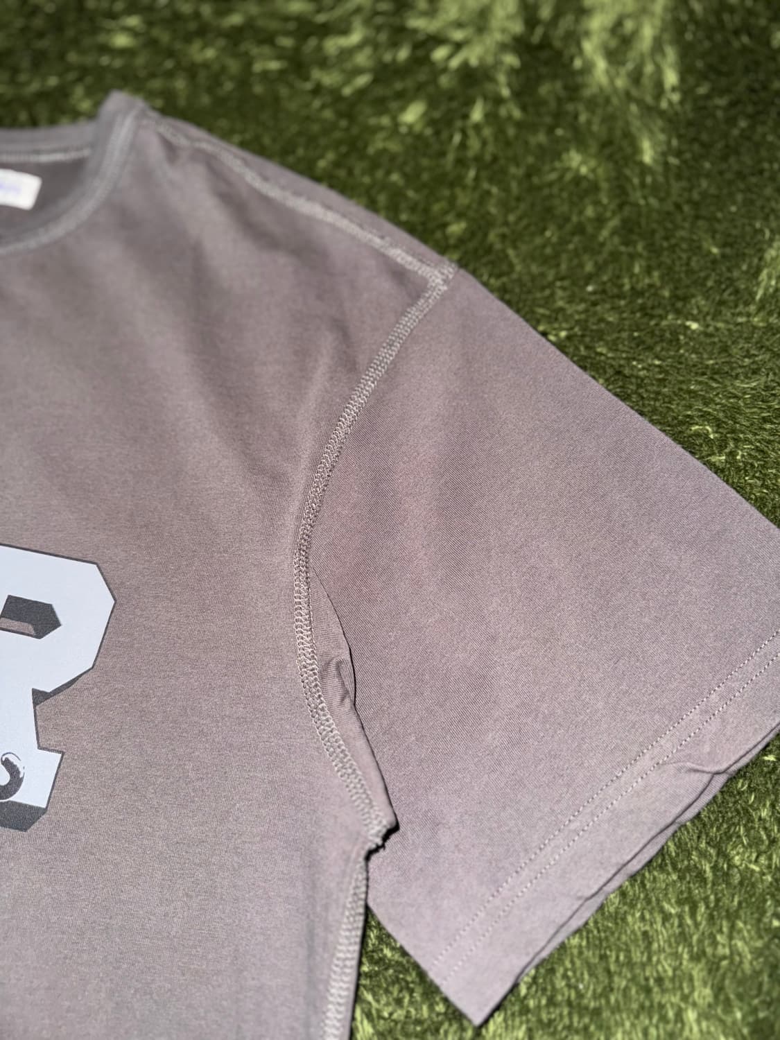 [M] 네이머 클로딩 그래픽 프린트 플랫심 티셔츠 챠콜 상품이미지4